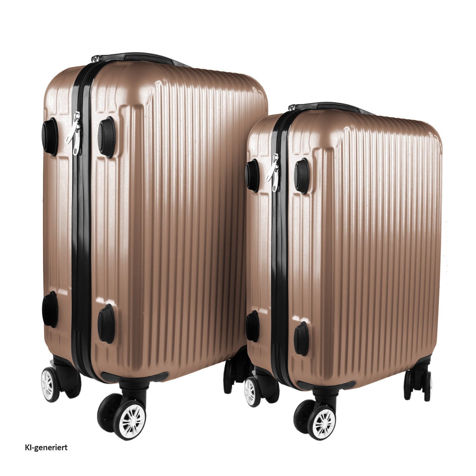 HTI-Living Kofferset Kofferset 2-teilig High Level, 4 Rollen, (Set, 2 tlg., 2 Koffer), Hartschalenkoffer mit Rollen Teleskopgriff