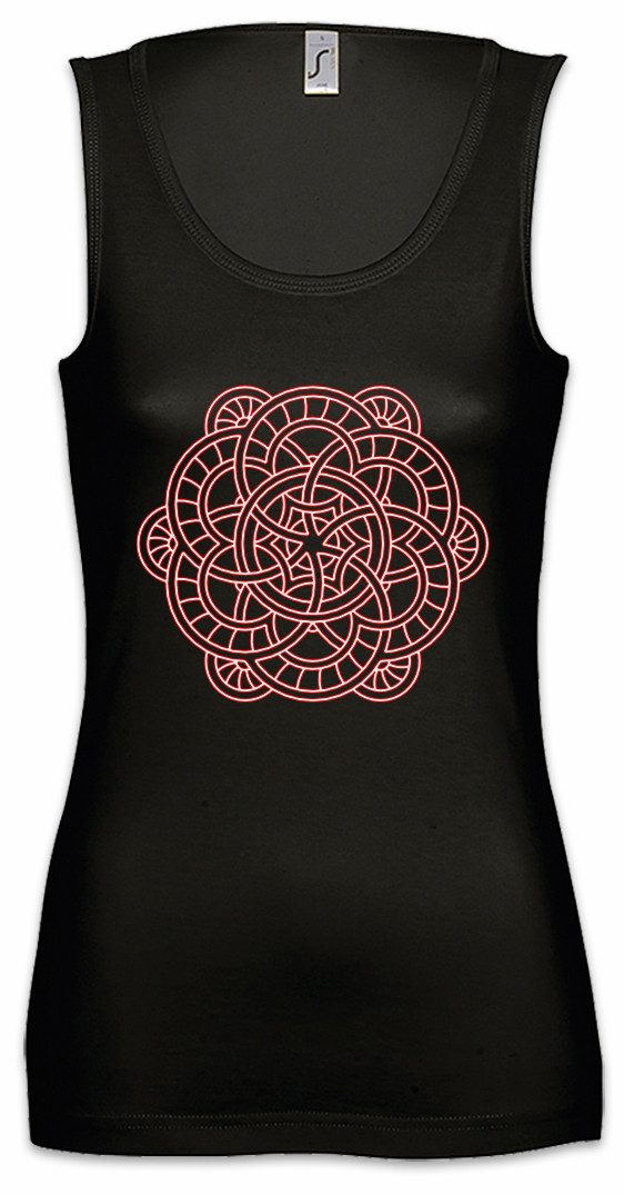 Tanktop Mandala IV Ärmelloses Damen T-Shirt Yantra Hinduism Buddhism