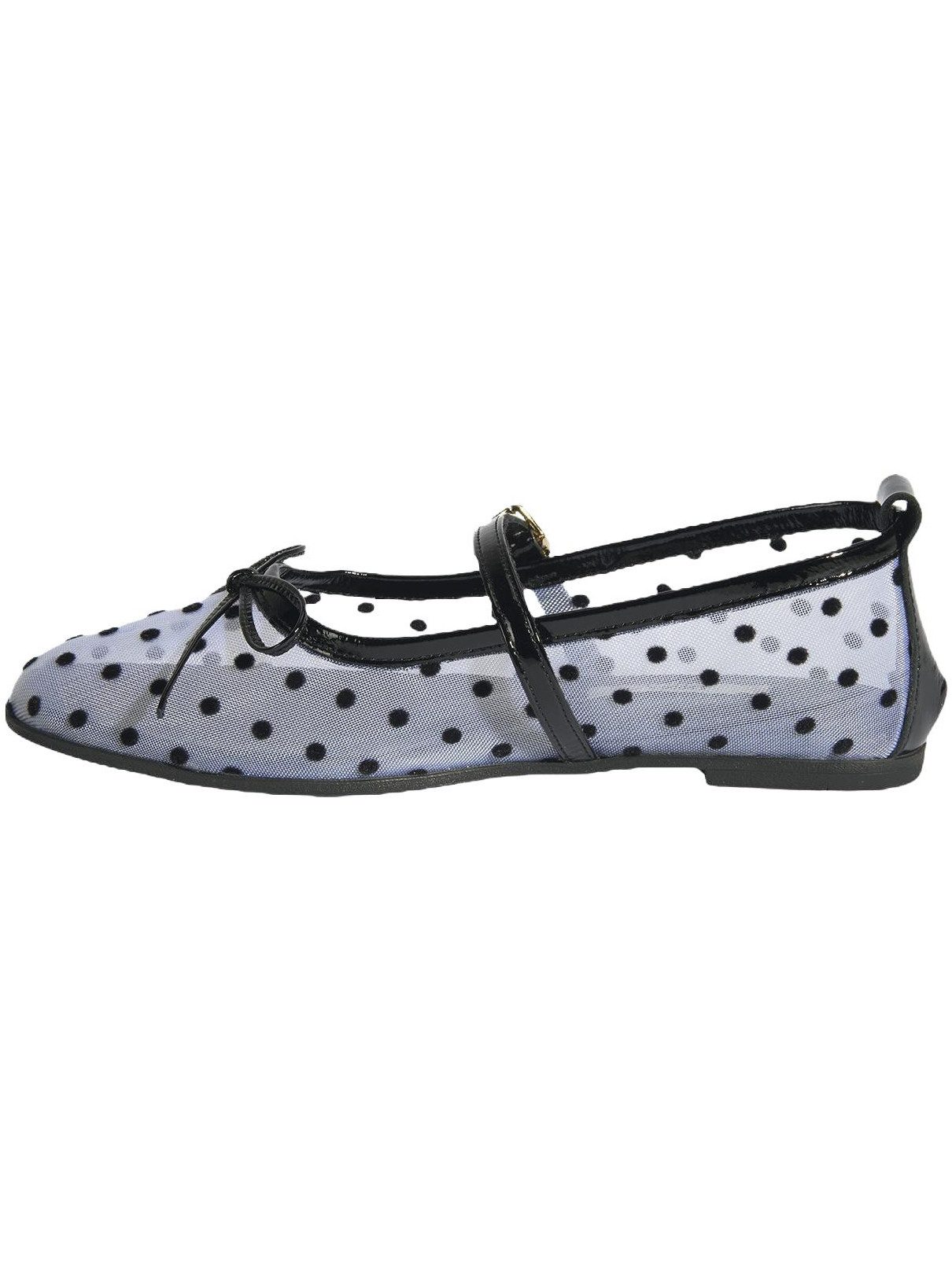 Desa Damen-Ballerinas – Obermaterial und Futter aus Textil, Schnallenversc Ballettschuh