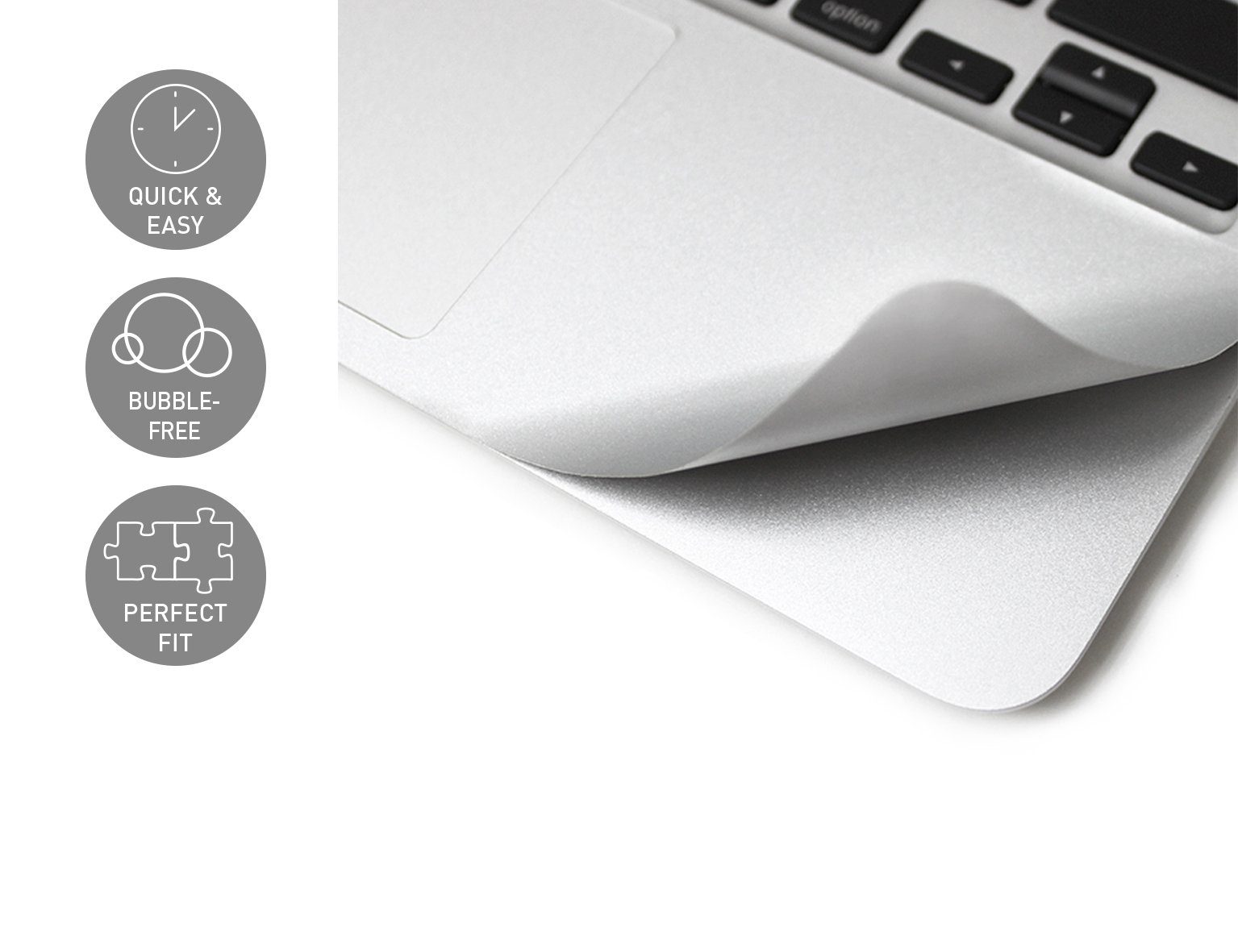KMP Creative Lifesytle Product Schutzfolie KMP Protective Skin, 11'' MacBook  Air, silver, Hülle, Haut, dünn, 0,2 mm, Schutzfolie, MacBook, MacBook Folie,  Protective Skin