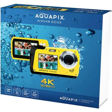 Aquapix W3048-Y "Edge" Yellow Unterwasserkamera Kompaktkamera (UnterwasserkameraFrontdisplay)