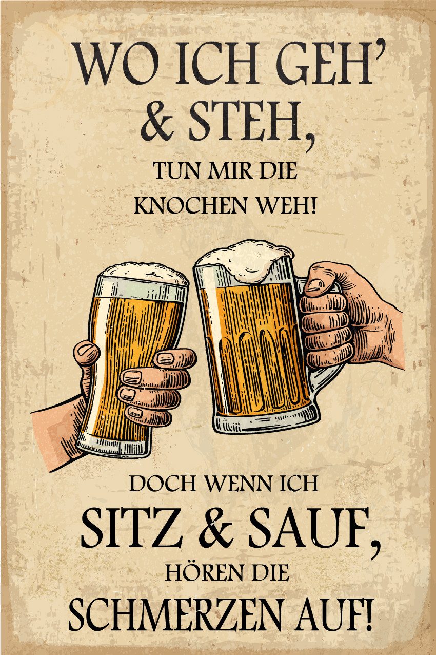 queence Alu-Dibond-Druck Bier, Getränke, Sprüche, Sprüche & Texte, Bier, Sprüche, Werkstatt, Schild