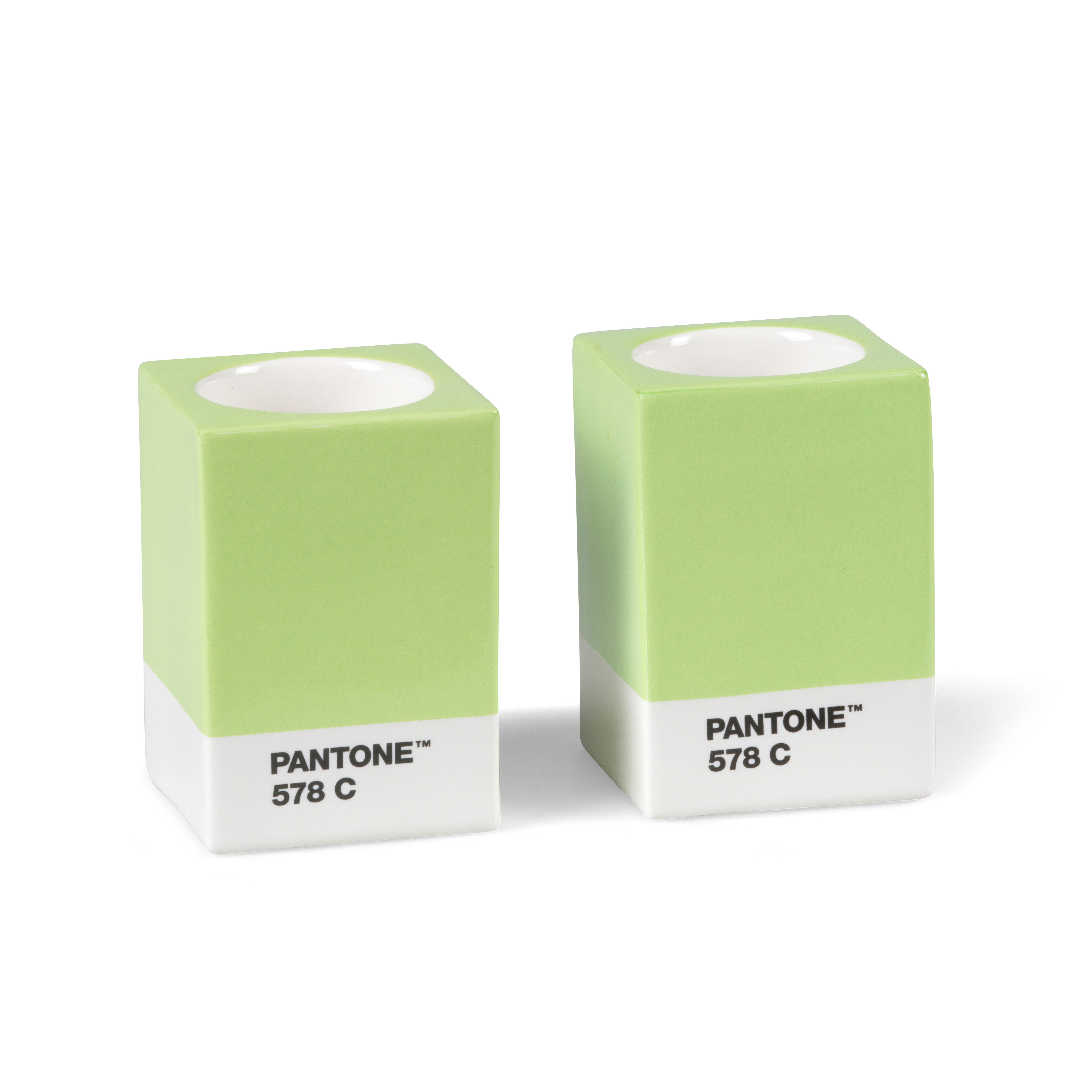 PANTONE Kerzenständer Porzellan, verschiedene Farben und Sets (2 St)