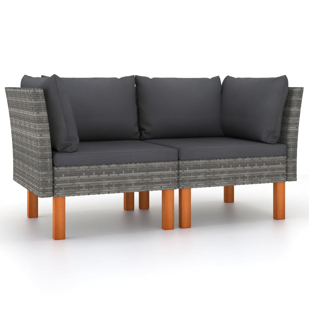 vidaXL Sofaelement Ecksofas 2 Stk. Poly günstig online kaufen