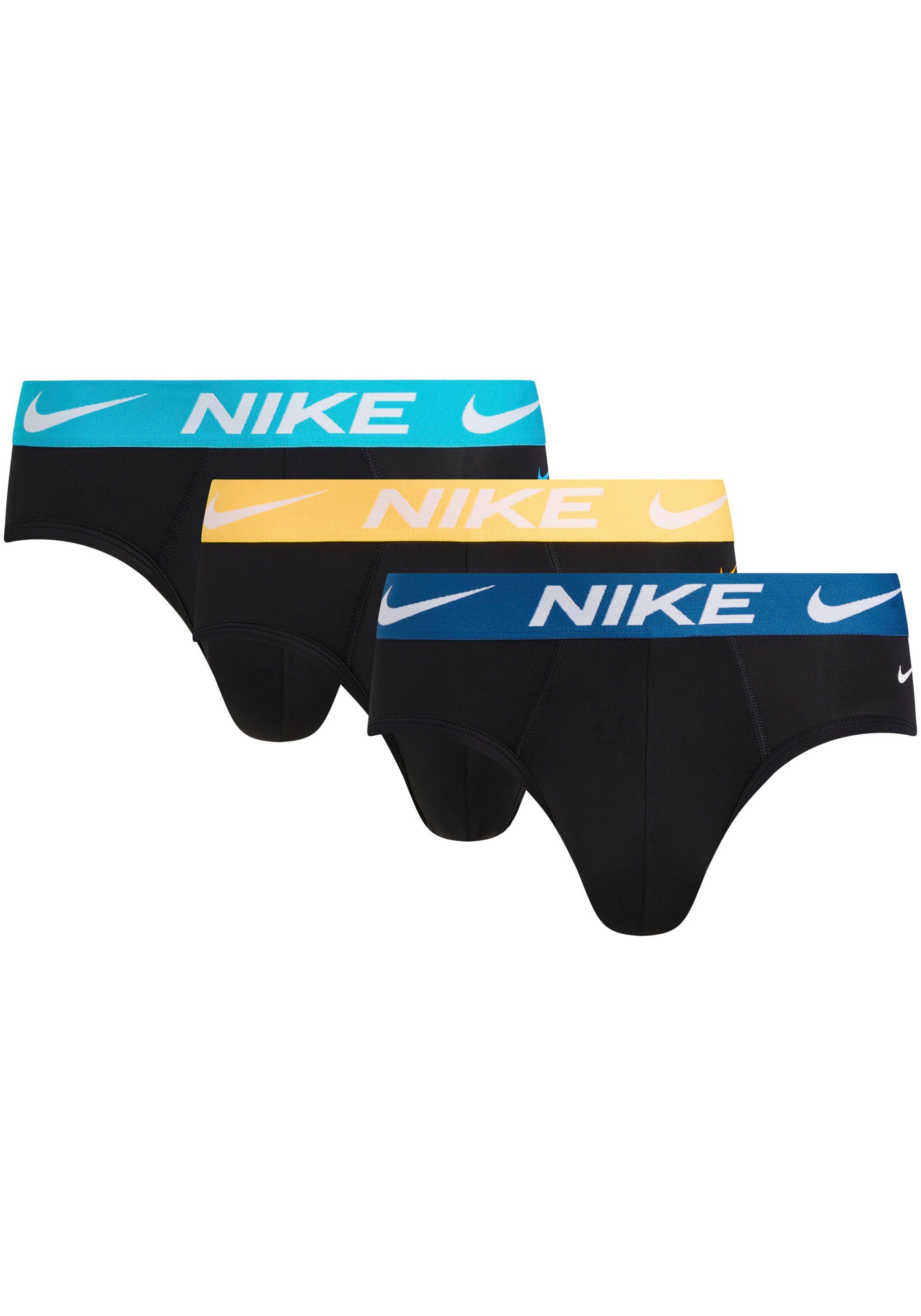 NIKE Underwear Hipster HIP BRIEF 3PK (Packung, 3-St., 3er) mit NIKE Logo-Elastikbund