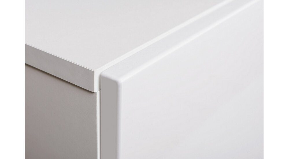 Stauraumschrank mit - (Hängeschrank, Wohnmöbel) variabel Holzwerkstoff aus Hochglanz Stylefy Design Weiß Modern, Matt hängbar, Push-to-Open, Hochglanzfront, Swotch Einlegeboden, Weiß mit