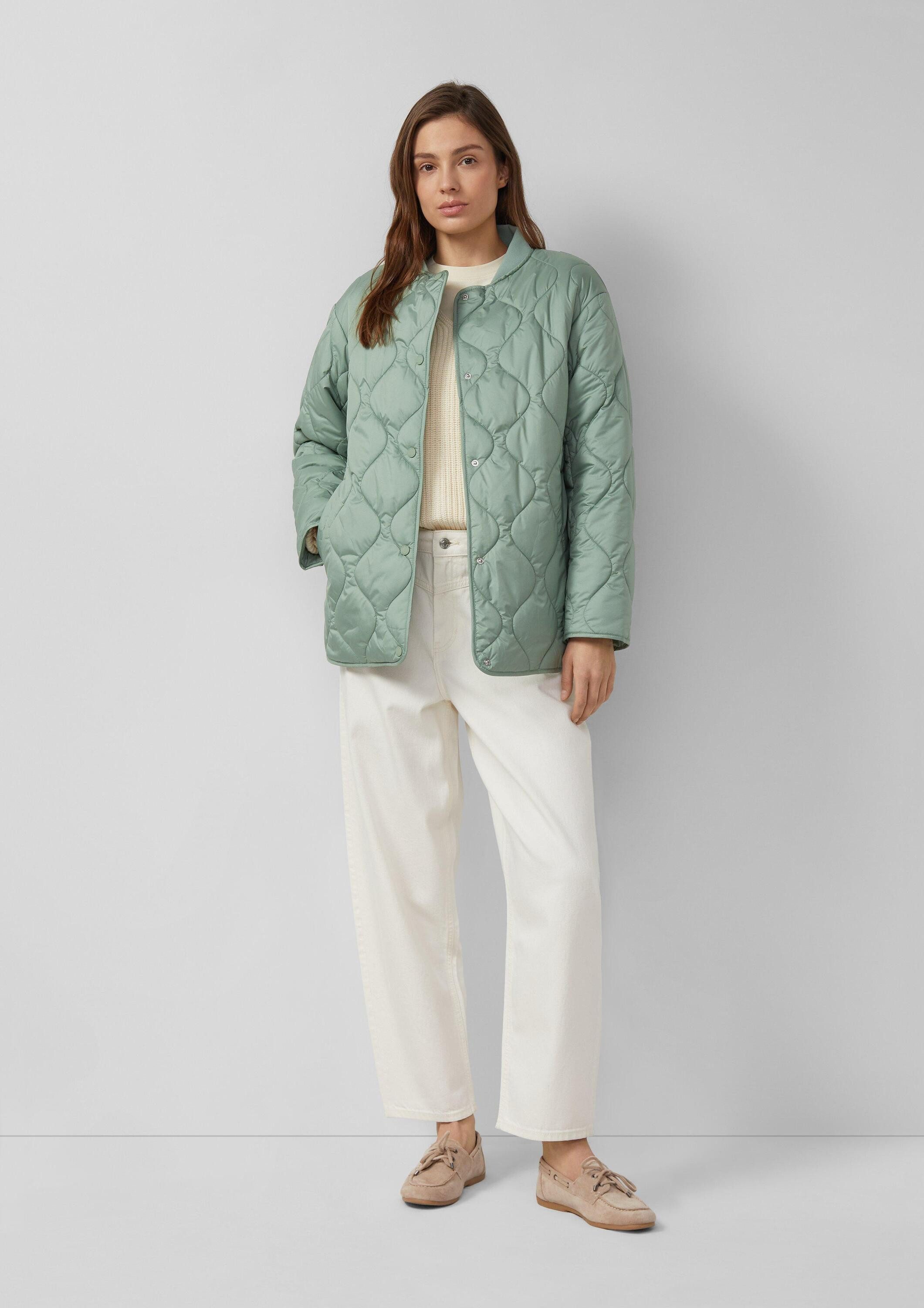 s.Oliver Funktionsjacke Outdoor-Jacke Steppjacke mit Bomberkragen und seitlichen Schlitzen – Bild 5 von 5