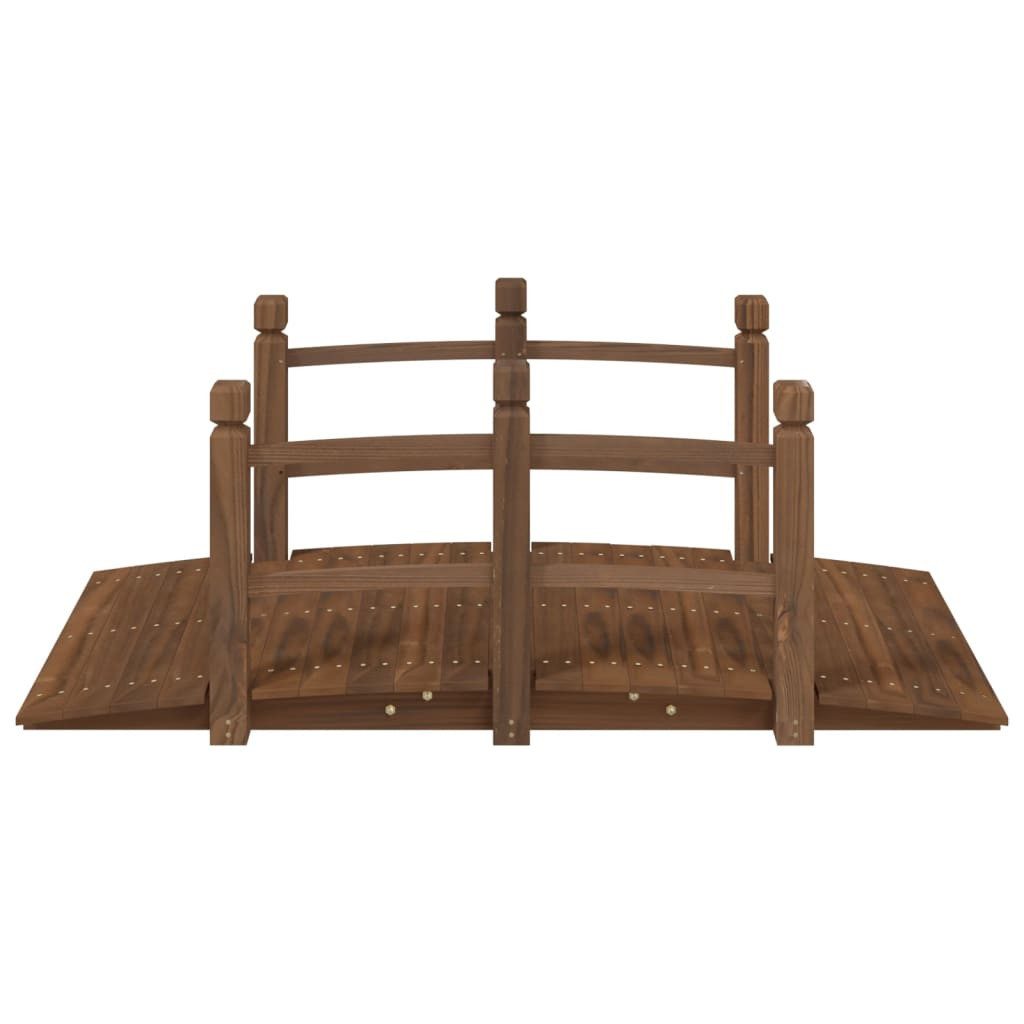 vidaXL Zierbrücke Gartenbrücke mit Geländer 150x67x56 günstig online kaufen