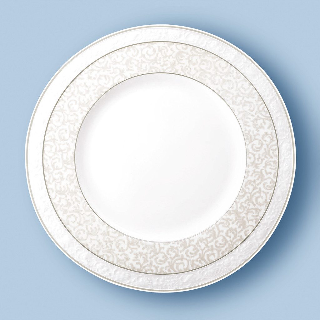 Villeroy & Boch Signature Speiseteller Gray Pearl Speiseteller, (1 St), Premium Bone Porcelain, mikrow.- & spülm.sicher, Made in Germany