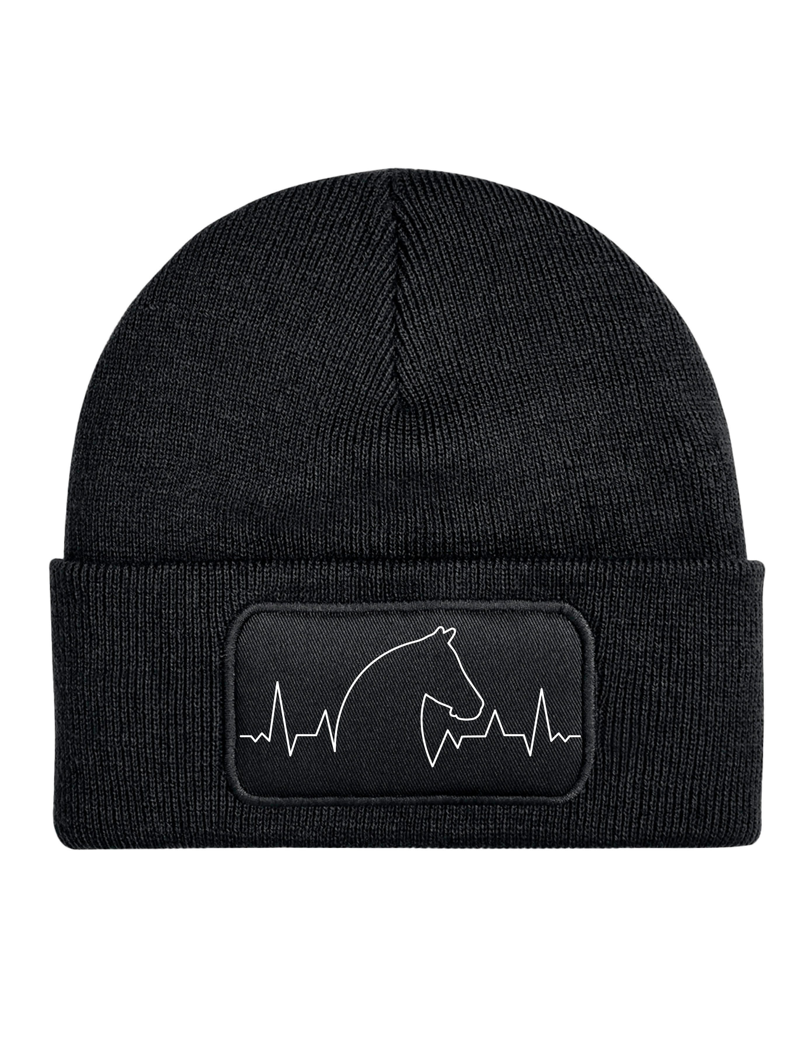 Youth Designz Beanie Heart beat Pferd Bauernhof Reiten unisex Beanie Mütze günstig online kaufen