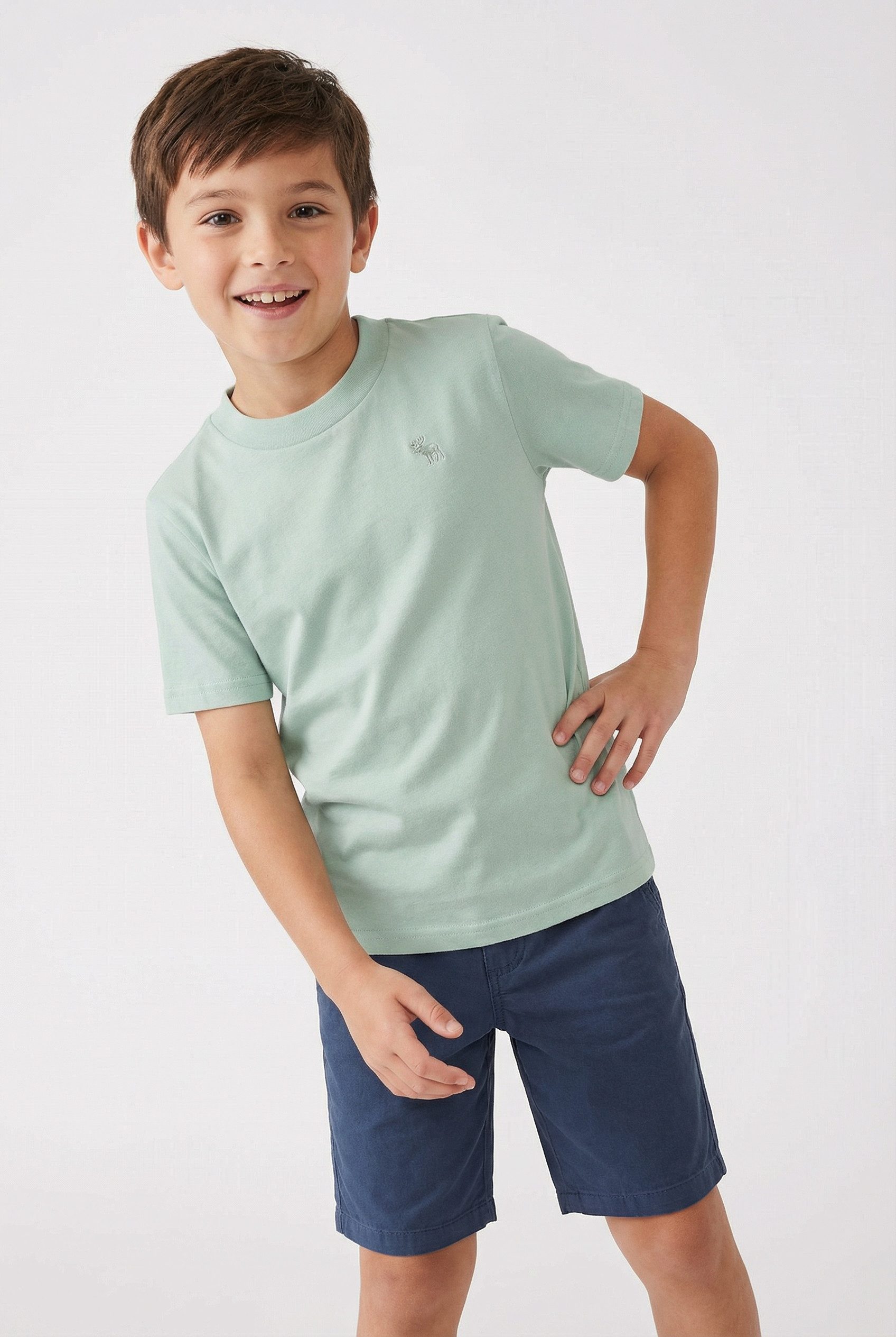 Abercrombie Kids T-Shirt (Packung, 3-tlg) mit kleiner Stickerei