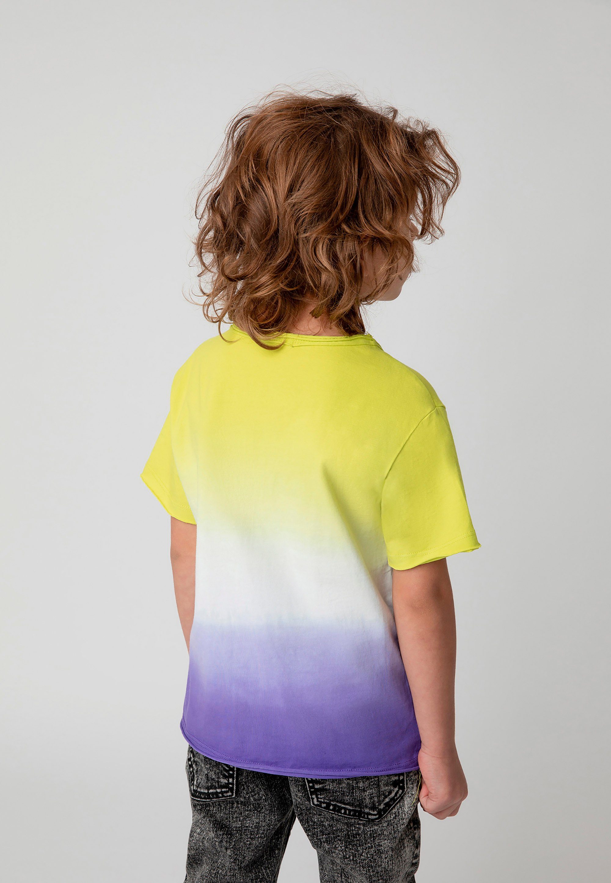 Gulliver T-Shirt mit Gradient-Print, Auffälliger Blickfang bunter als Farbverlauf