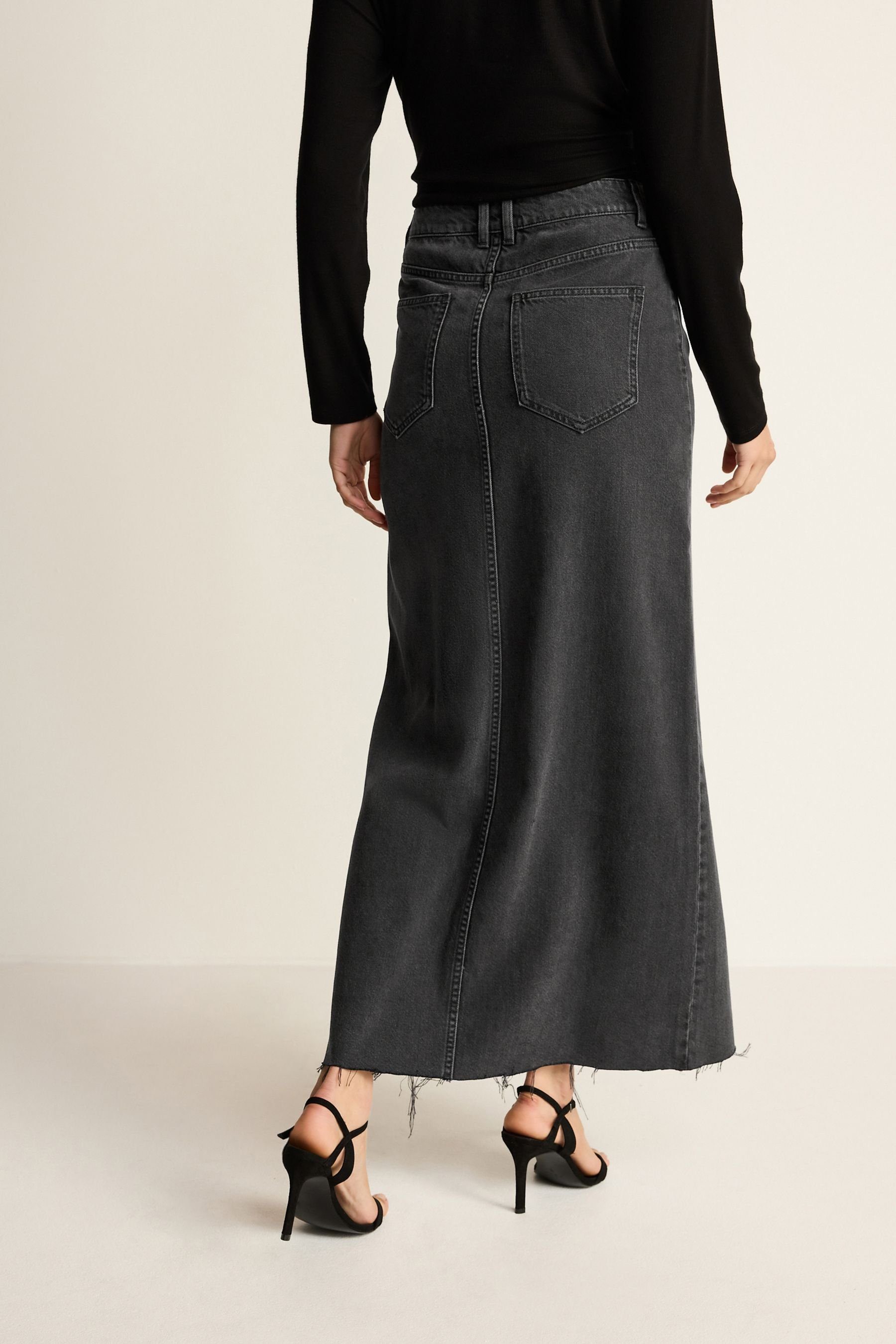 Next Jeansrock Denim-Maxirock, Kurzgröße (1-tlg) günstig online kaufen