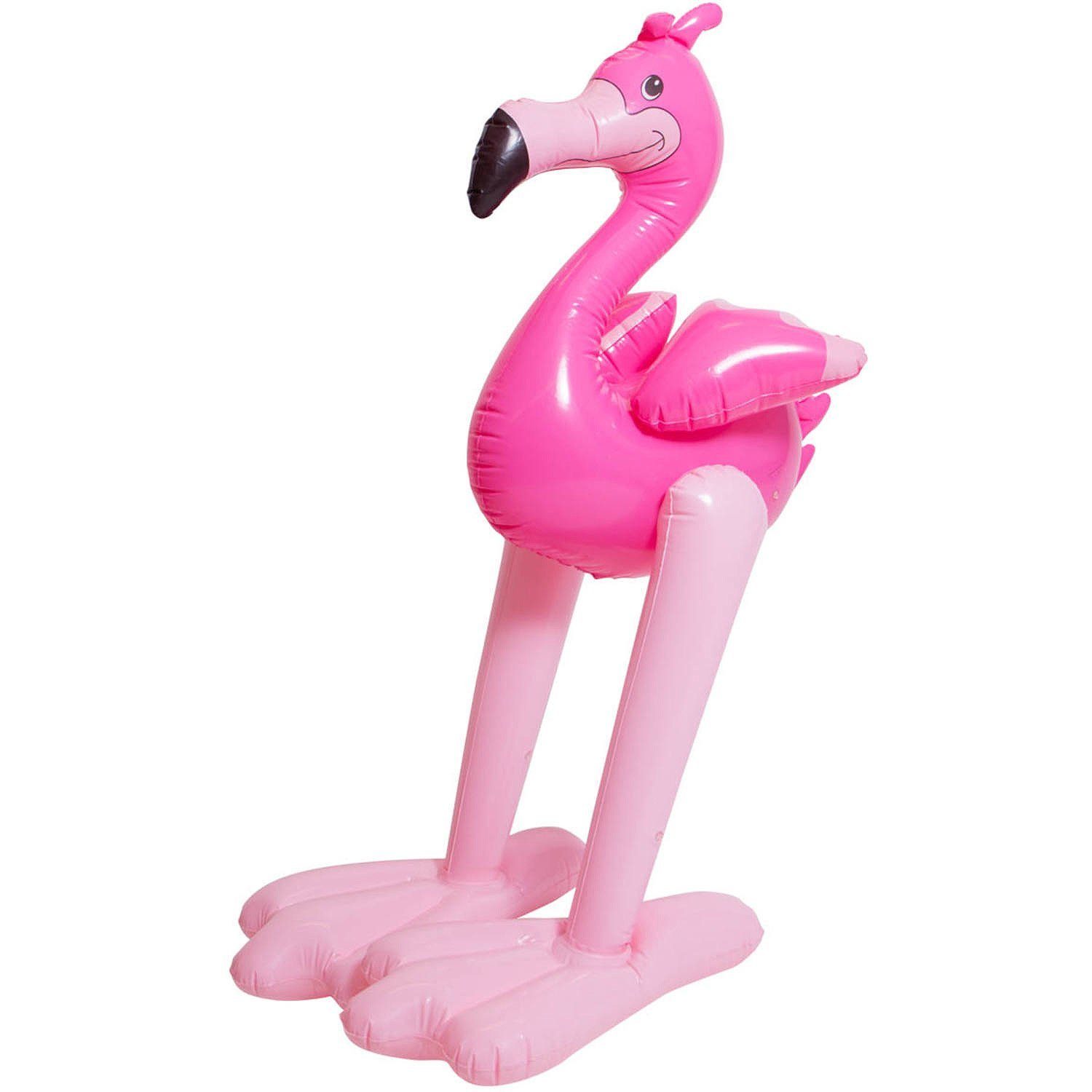 Folat Dekofigur Aufblasbarer Flamingo, Partydeko zum Aufpusten für eine tierische Mottoparty, Geburtstag ode