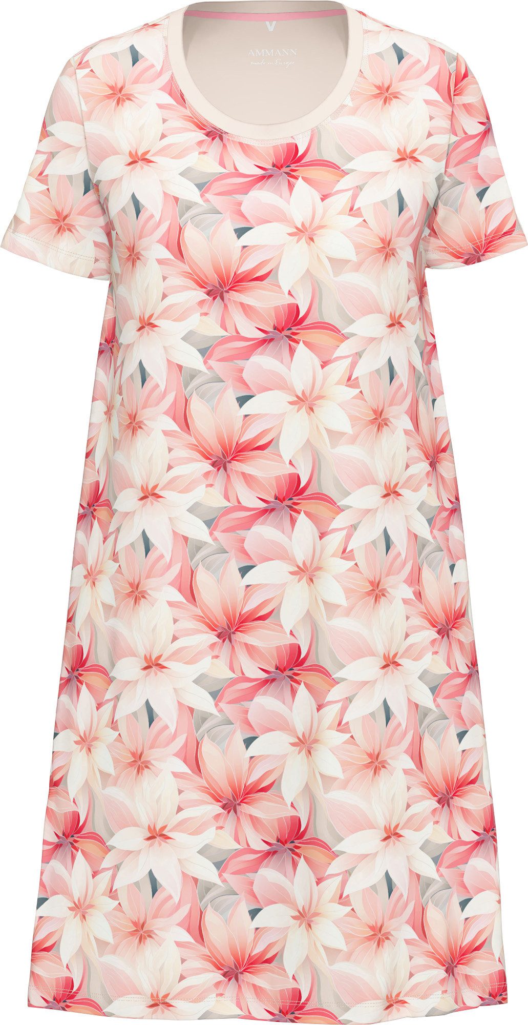 Ammann Nachthemd Damen-Nachthemd Single-Jersey Blumen