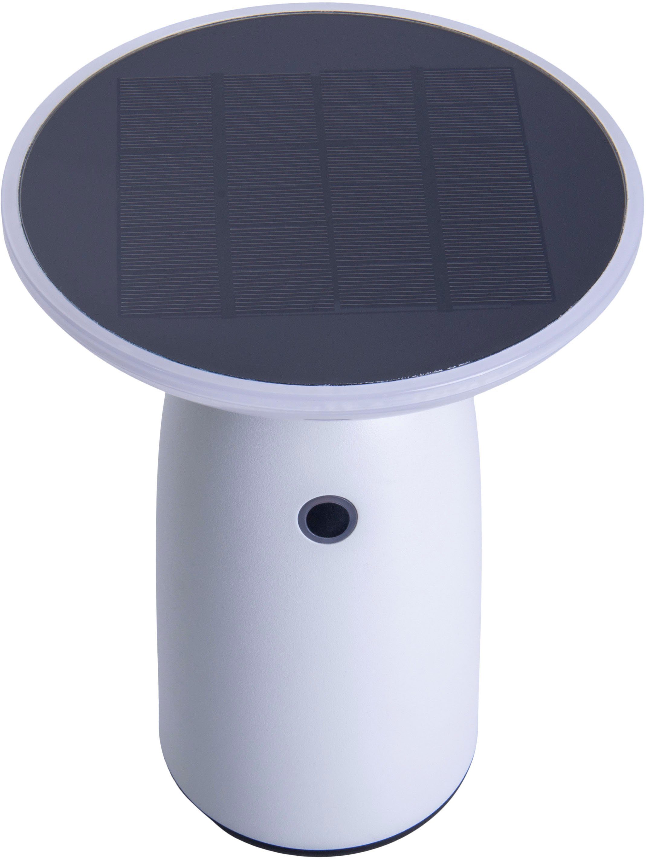 (Batterien= LED Solarleuchte dimmbar, näve inkl. LED integriert, fest USB-C-Kabel Ada, Warmweiß, Stufenweise