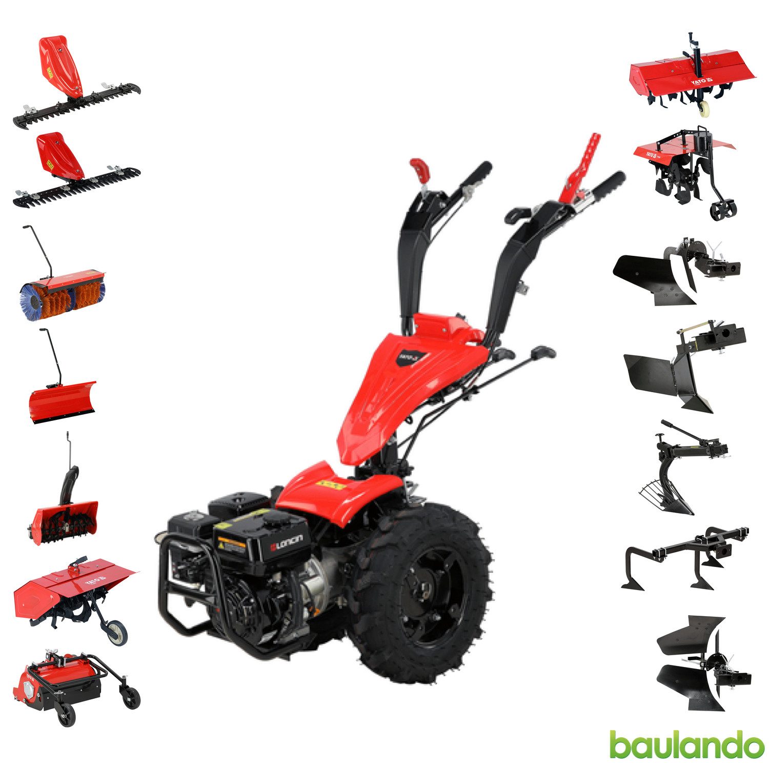 Yato Einachsschlepper Einachsschlepper, Einachstraktor mit LONCIN-Motor und 4,1kW/5,58PS