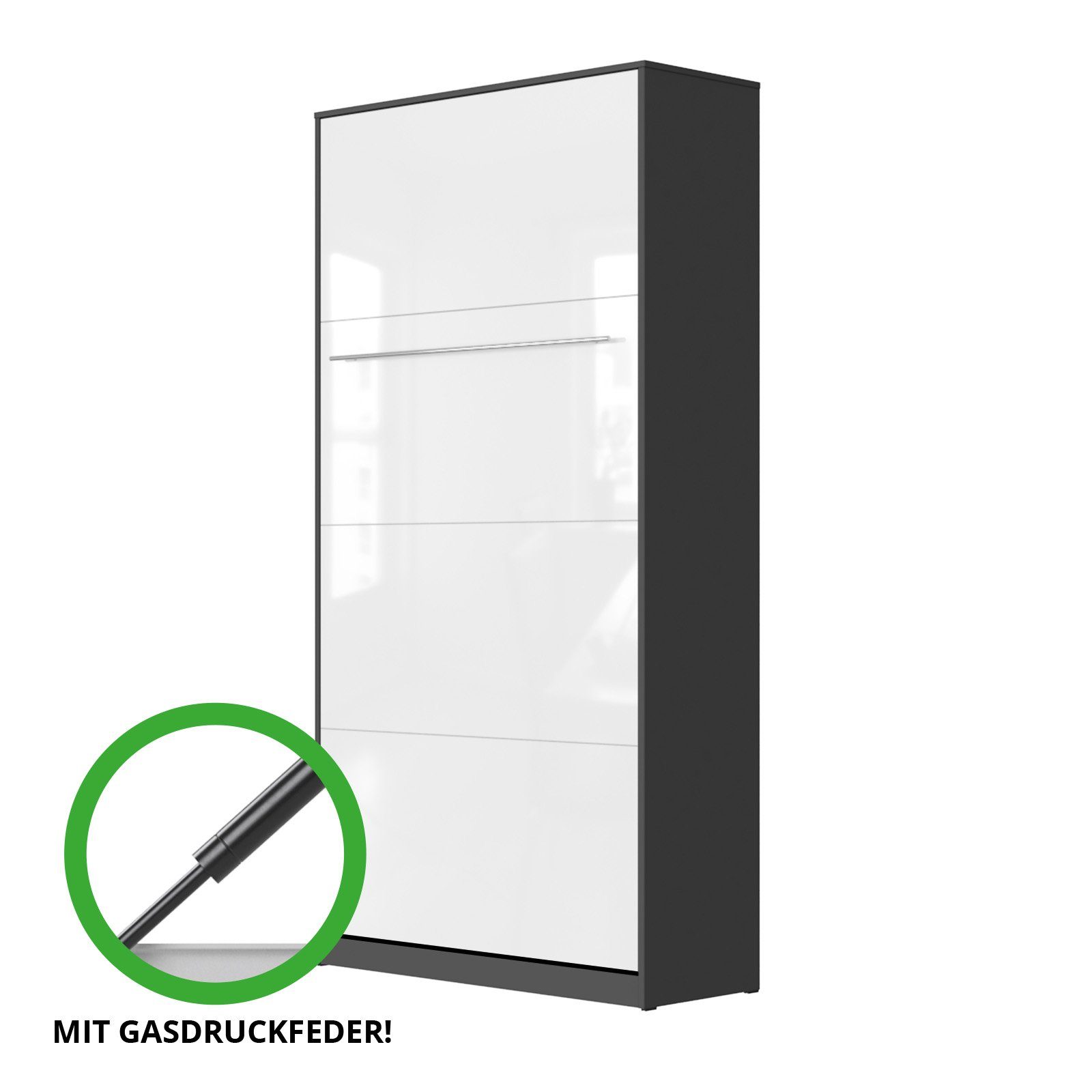 SMARTBett Schrankbett SMARTBett Standard 90x200 Vertikal/Hoch günstig online kaufen