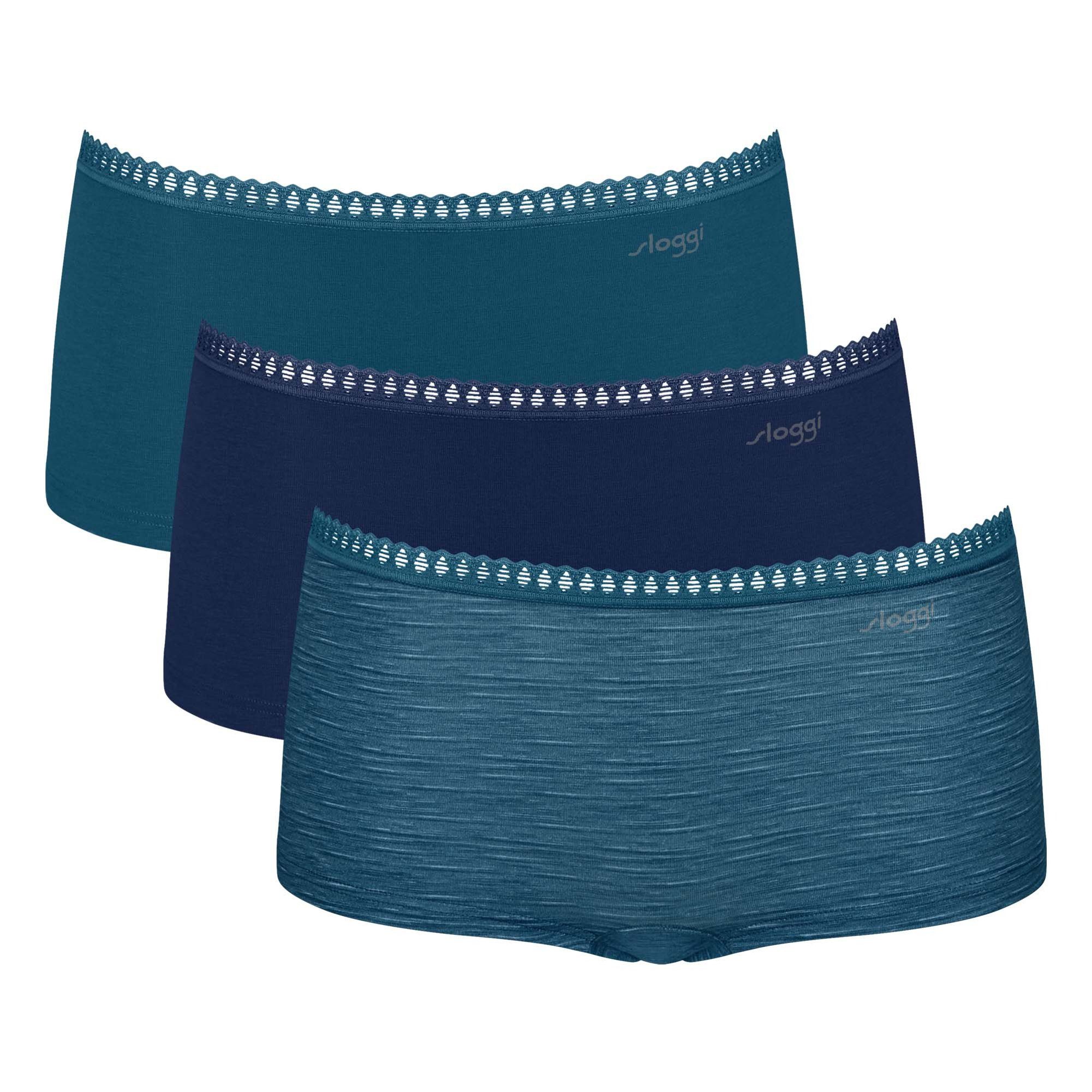 Panty Damen Panty 3er Pack Baumwolle GO Crush Short C3P