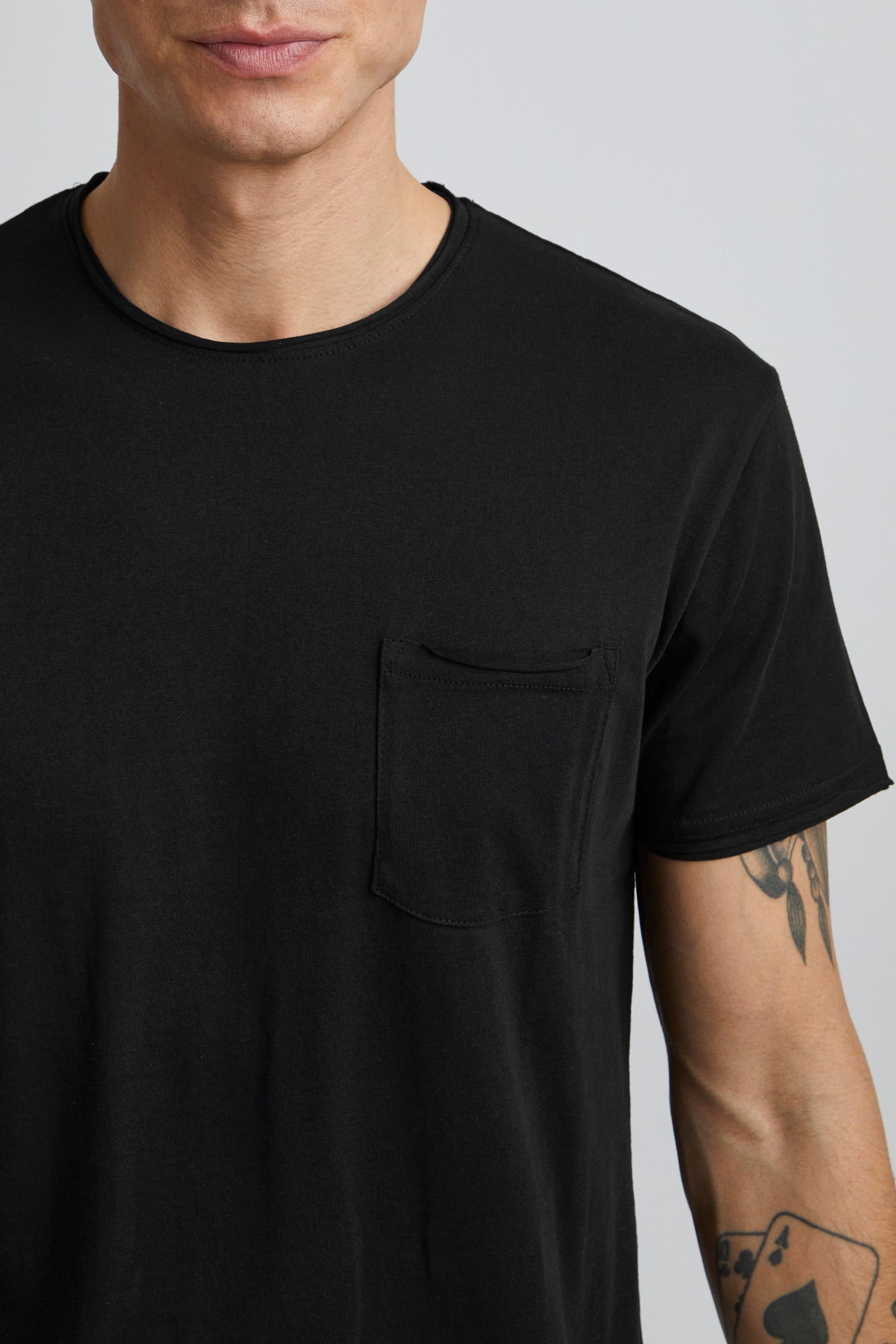 Solid T-Shirt SDGaylin Brusttasche BLACK T-Shirt mit (799000)