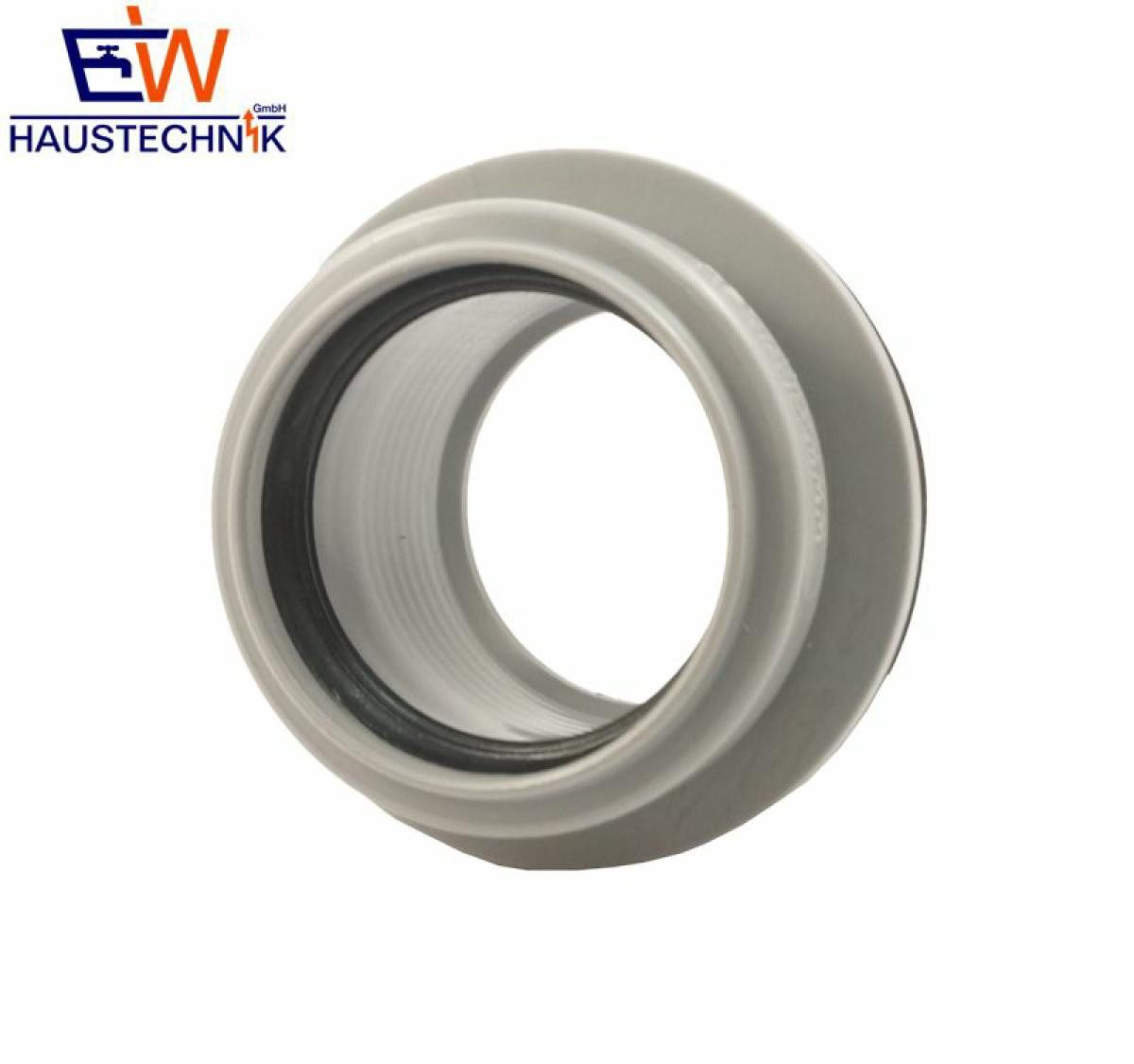 Airfit GmbH & Co. KG Ablaufrohr Anschraub-Muffe DN 50 für Reinigungsdeckel - KS-grau, 50000AM