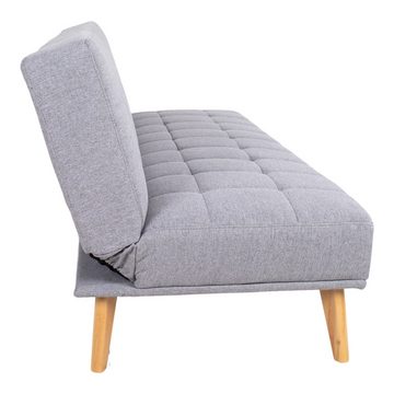 House Nordic Schlafsofa Oxford, in Hellgrau, Stoff - 109x81x180cm (BxHxT)