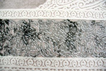Wollteppich Teppich Wollteppich Ornamente Oriental creme grau auch in oval erhältlich, Carpetia, rechteckig, Höhe: 11 mm, Maschinengewebt