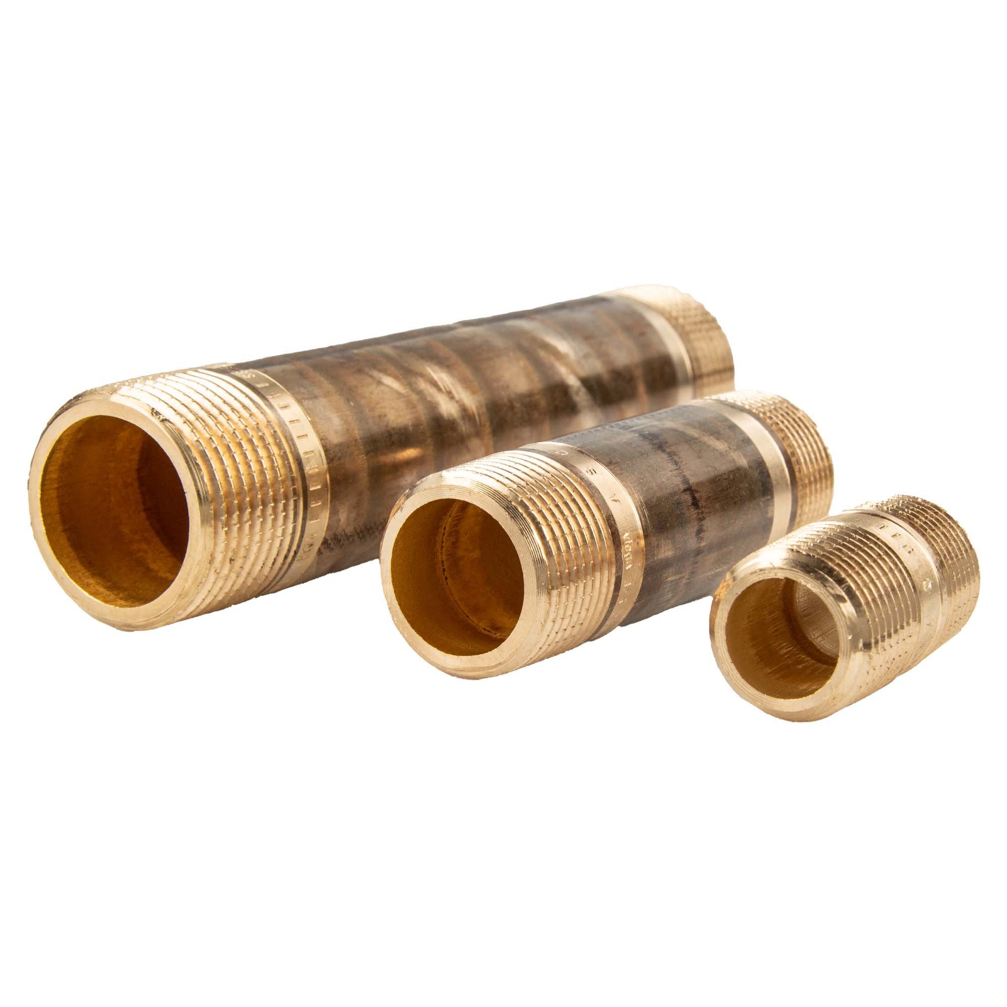 Viega Gewindefitting Rotguss Langnippel IG/IG Typ 3530 DVGW, 3/4 Zoll x 40 mm