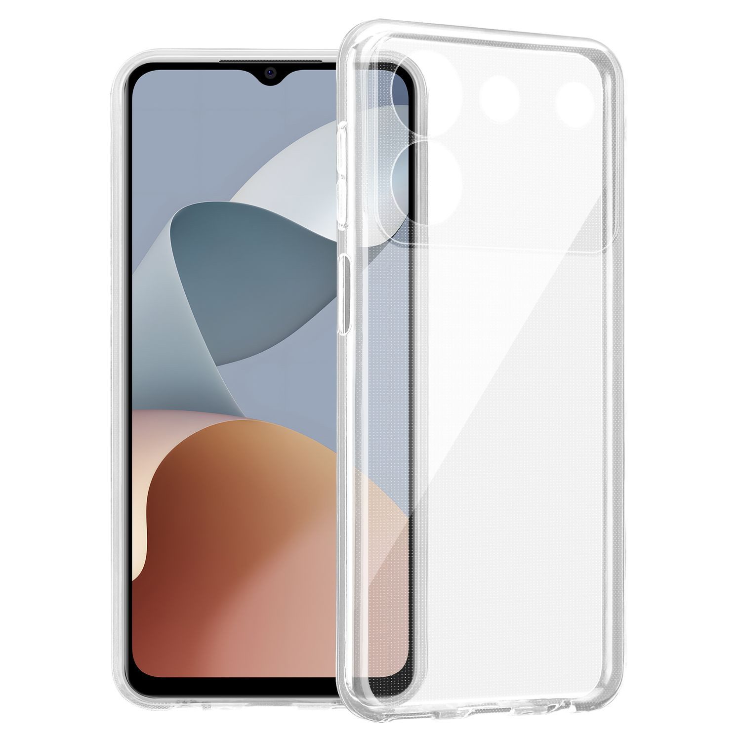 Cadorabo Handyhülle für ZTE Blade A54 Hülle ZTE Blade A54, Hülle TPU Silikon Handy Schutzhülle Slim Transparent Case Cover