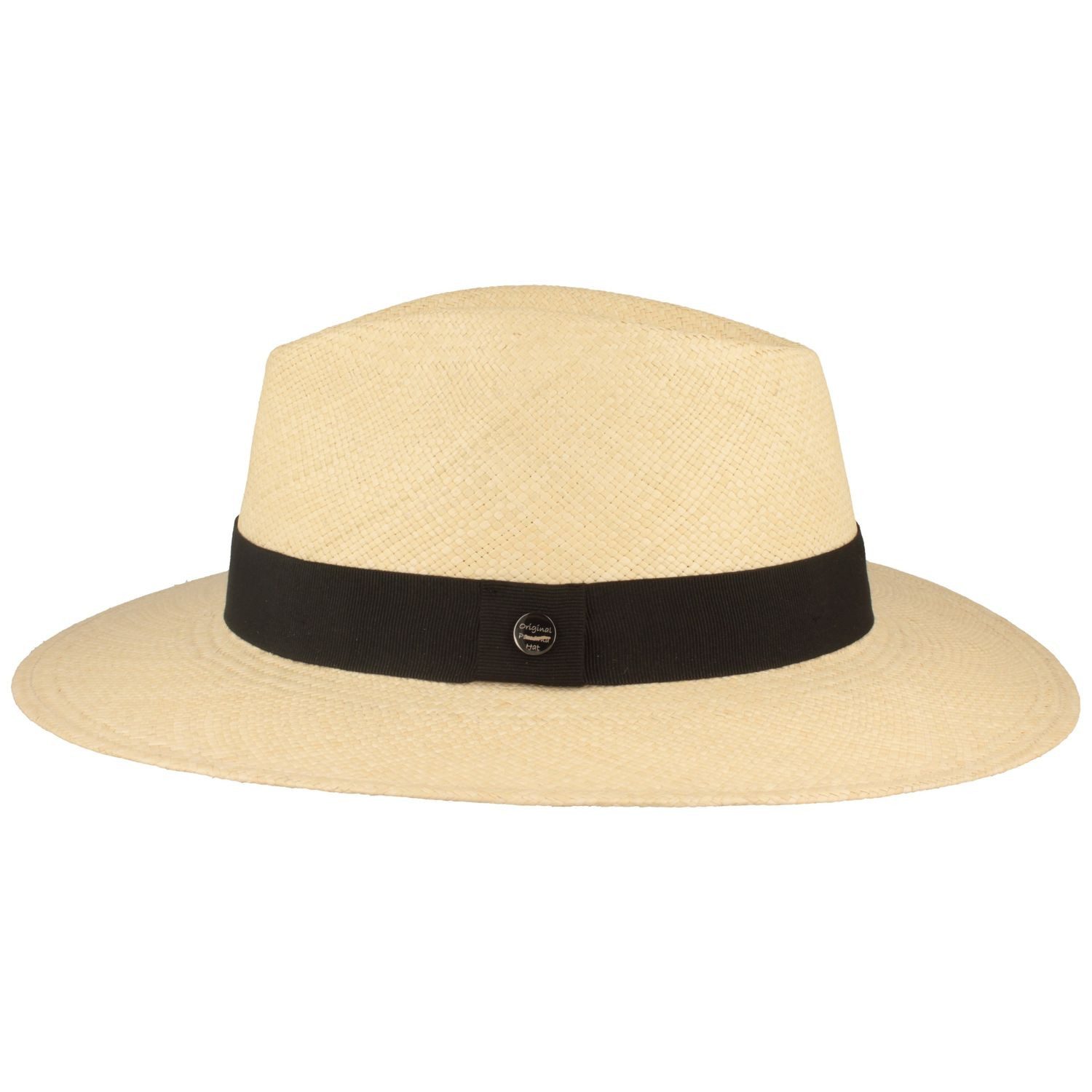 Breiter Strohhut Original Panamahut Traveller mit UV-Schutz 50