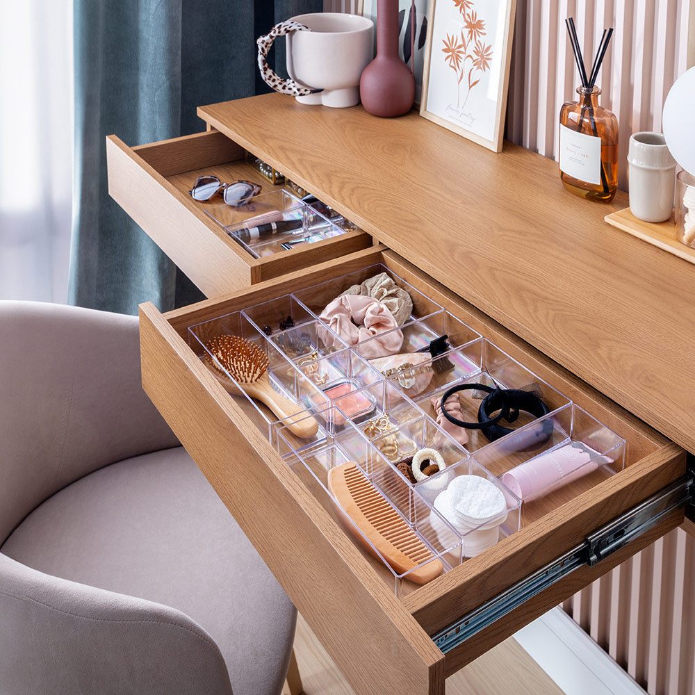 Lomadox Schreibtisch FIER-129, Schminktisch, Konsolentisch, hängend, Eiche, günstig online kaufen