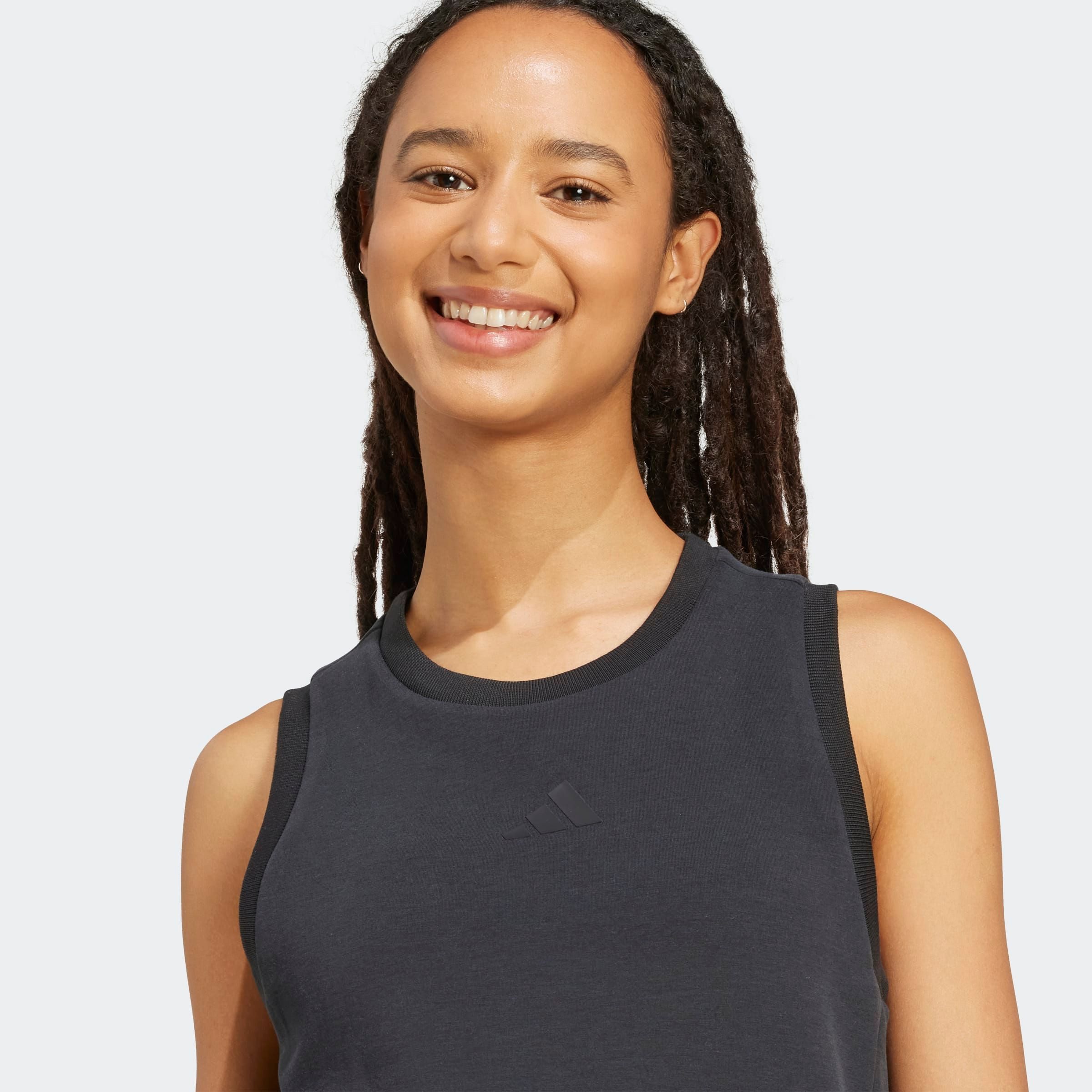 adidas Sportswear Tanktop SOFT LUX mit Rundhalsausschnitt, schmal geschnitten, ohne Verschluss – Bild 4 von 5