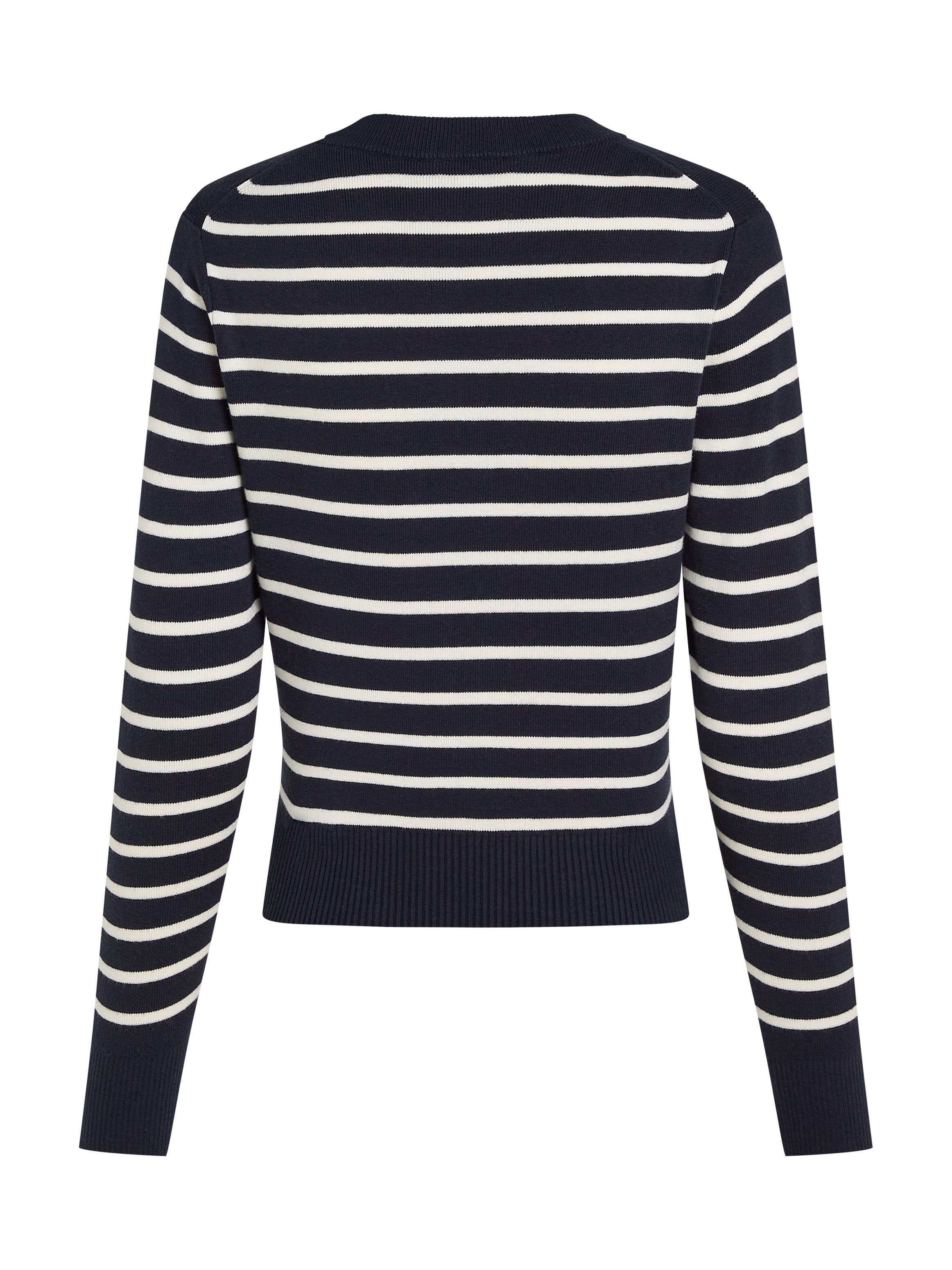 Tommy Hilfiger Strickjacke mit gesticktem Logoschriftzug günstig online kaufen