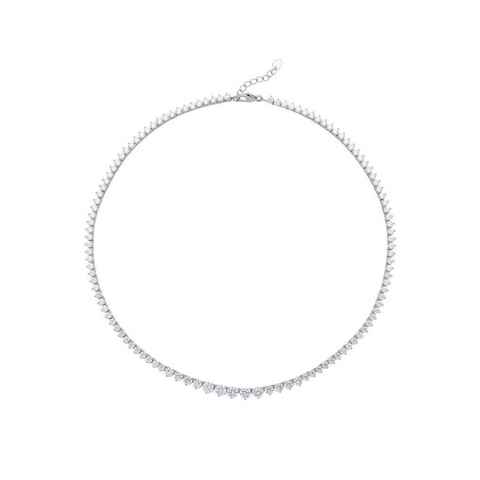 Firetti Kette ohne Anhänger Schmuck Geschenk Silber 925 Halsschmuck Halskette, mit Zirkonia (synth)