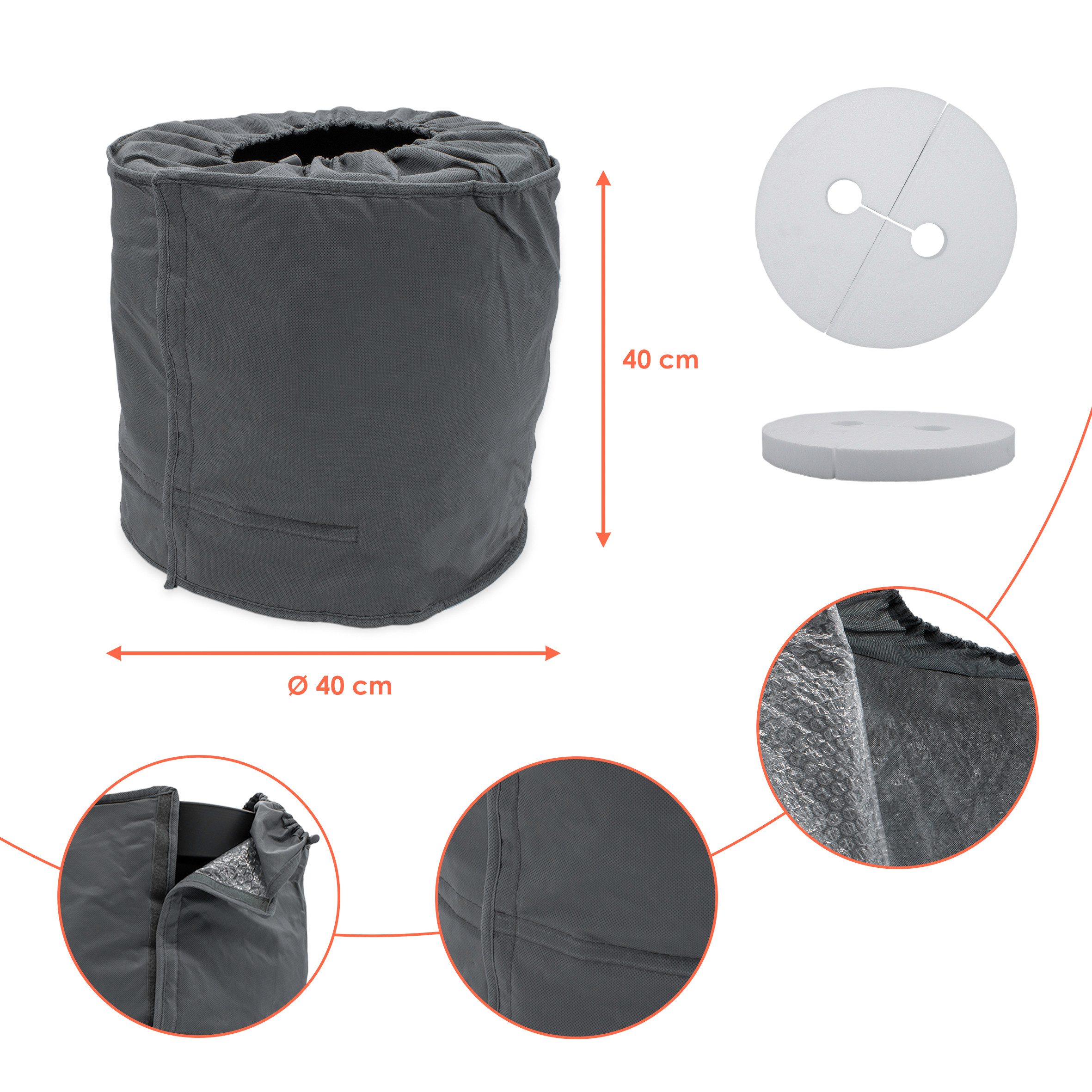 Spetebo Übertopf Thermo Topfschutz für Pflanzen günstig online kaufen