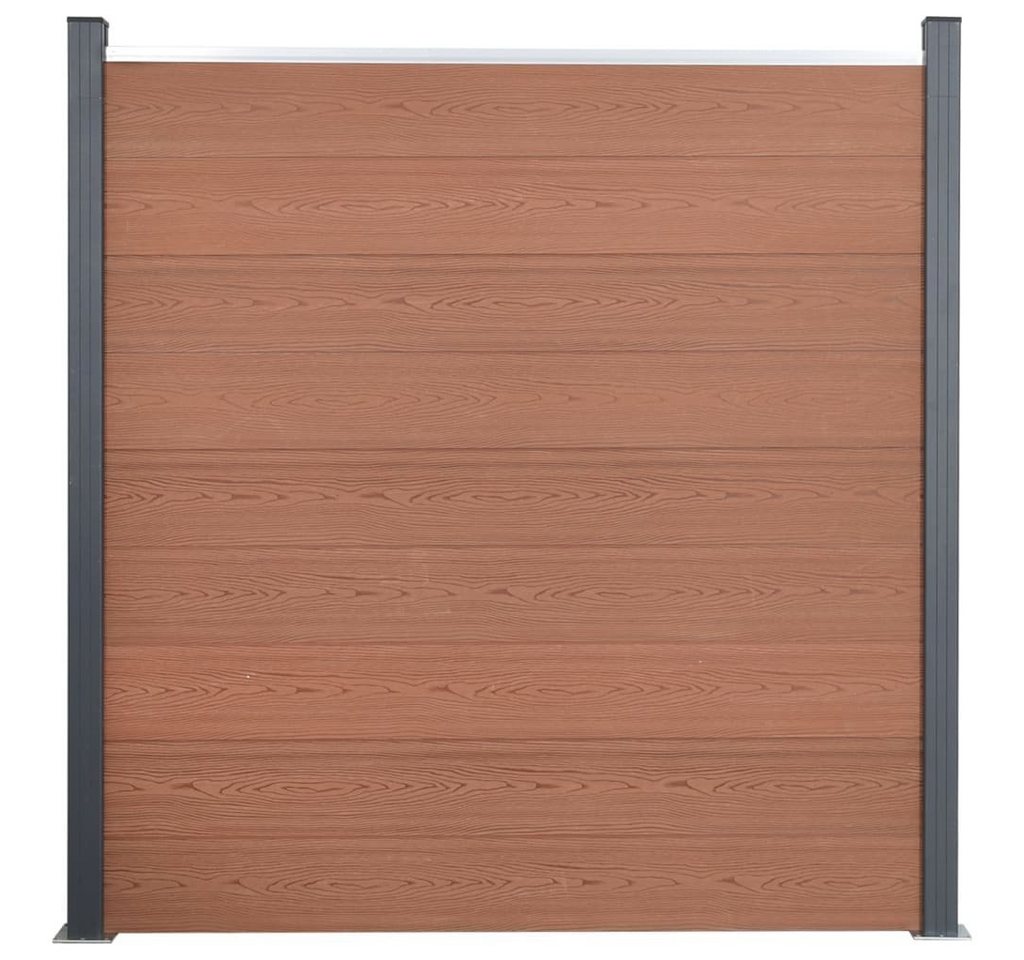 Thumbnail - vidaXL Gartenzaun Zaunelement-Set Braun 180x186 cm WPC, (1-St)