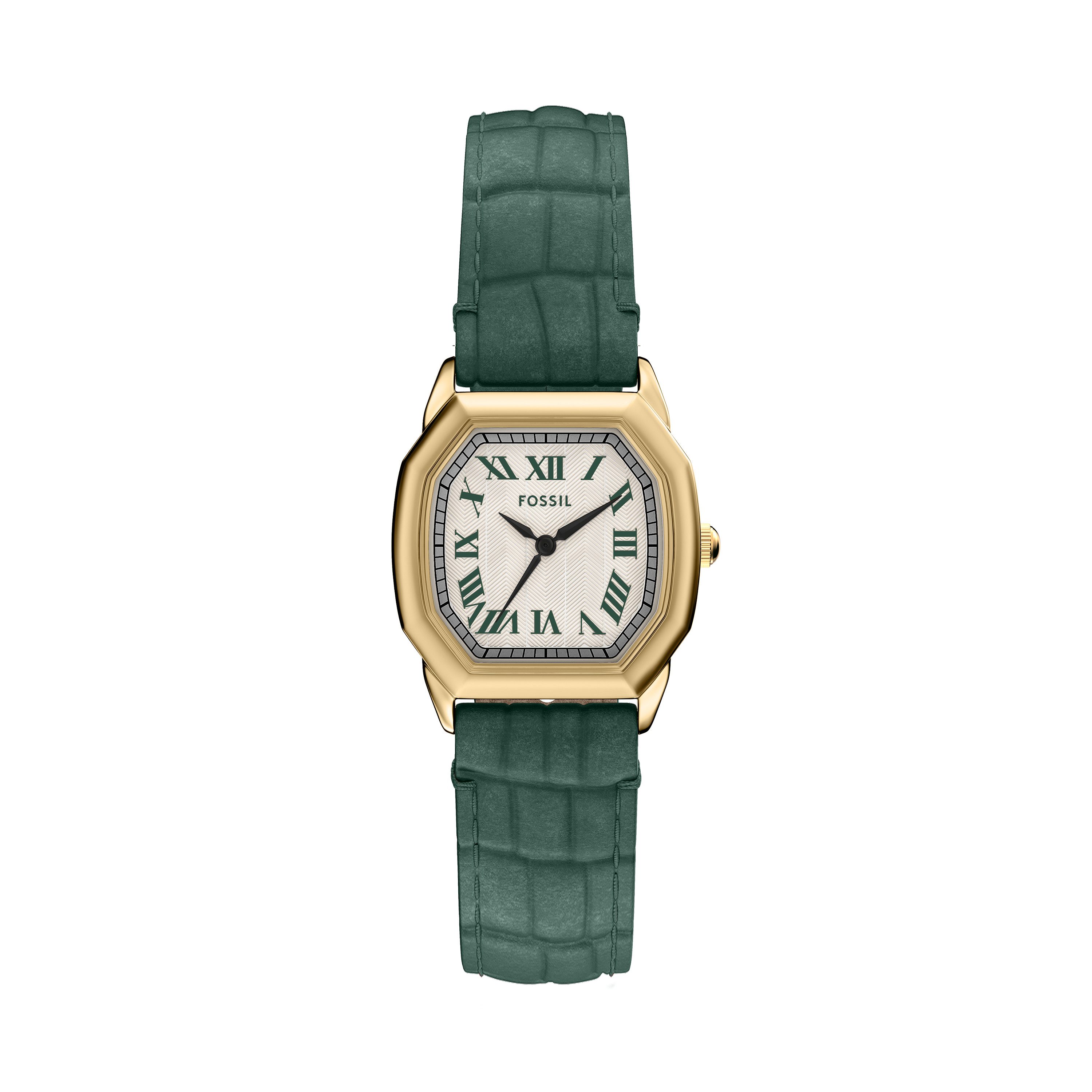 Fossil Quarzuhr HARLOW ES5427, Armbanduhr, Damenuhr, Lederarmband, analog