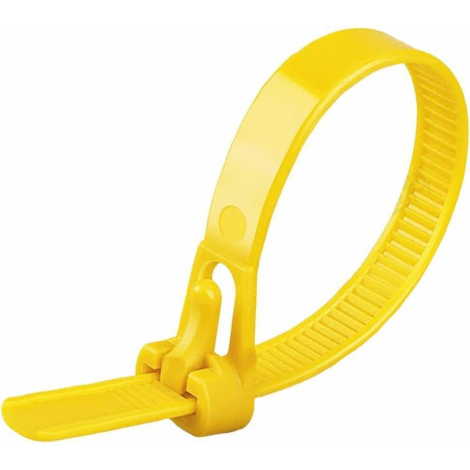 LuxusKollektion Kabelbinder Kabelbinder wiederverschließbar 300x7,6mm Gelb 100er-Set