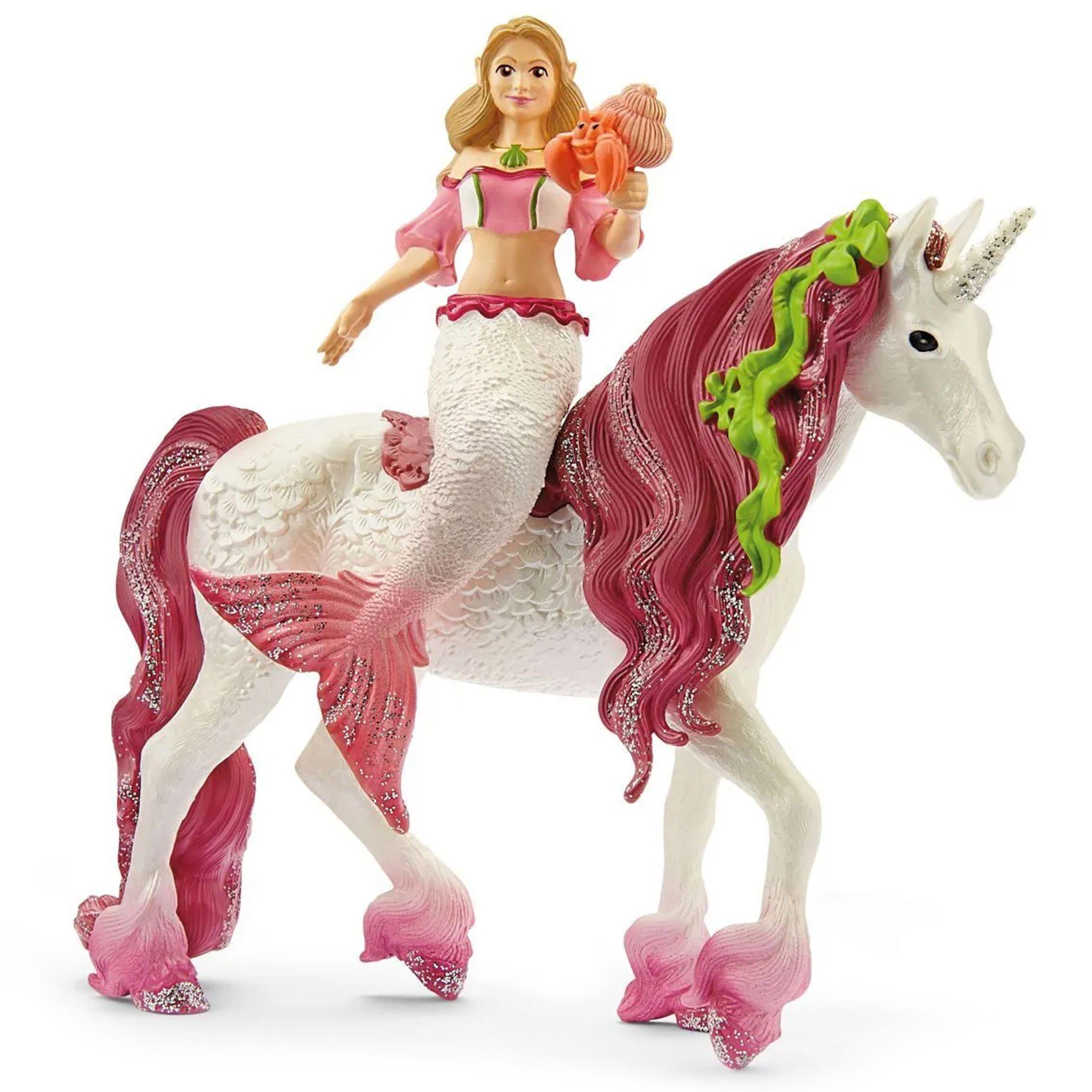 Spielfigur Schleich Bayala - Elfenprinzessin Feya auf Unterwassereinhorn