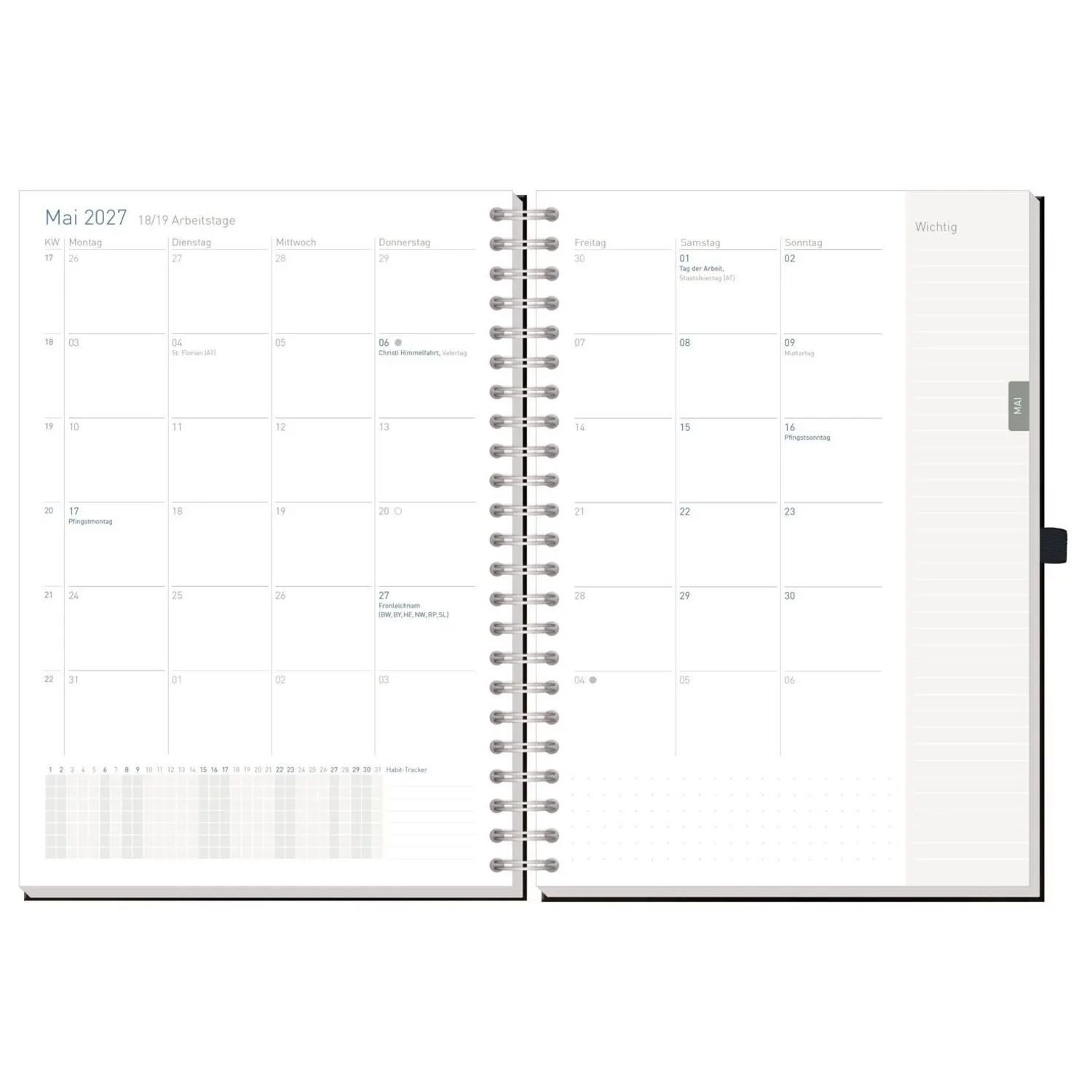 Häfft Taschenkalender Business-Timer Maxi A4 2027