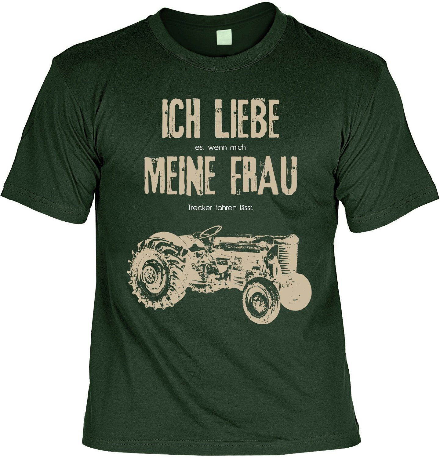 Bonvionn T-Shirt Ich liebe es wenn mich meine Frau Trecker fahren lässt