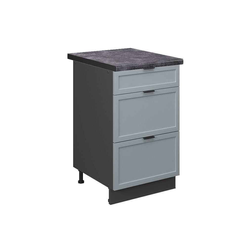 Vicco Unterschrank Fame-Line, Hellblau-grau/Goldkraft Eiche, 50 günstig online kaufen