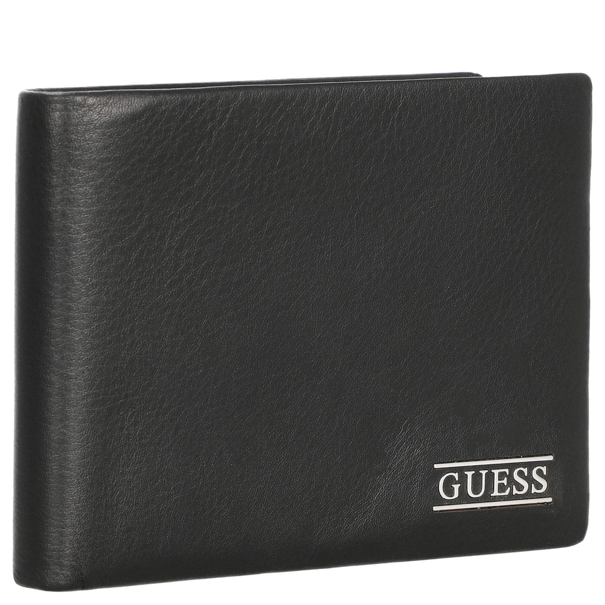 Guess Geldbörse Boston M - Geldbörse 4cc 12 cm RFID (black) (1-tlg)
