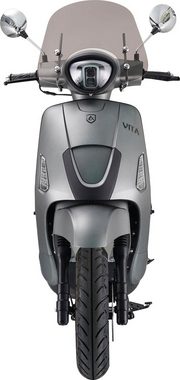 Alpha Motors Motorroller Vita, 50 ccm, 45 km/h, Euro 5, (inkl. Windschild), mit Lenkerschloss und Windschild