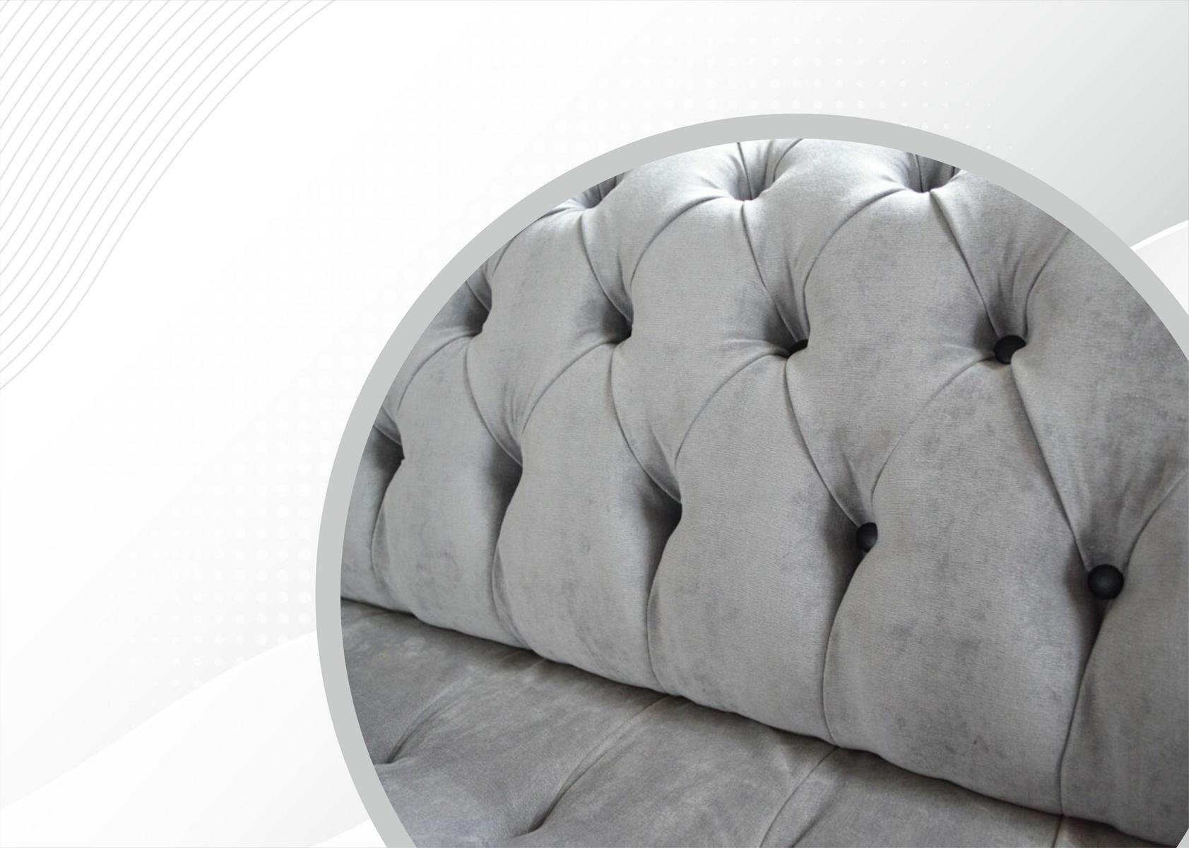 Chesterfield Design Couch 3-Sitzer, Sofa 3 225 Sofa cm JVmoebel Sitzer