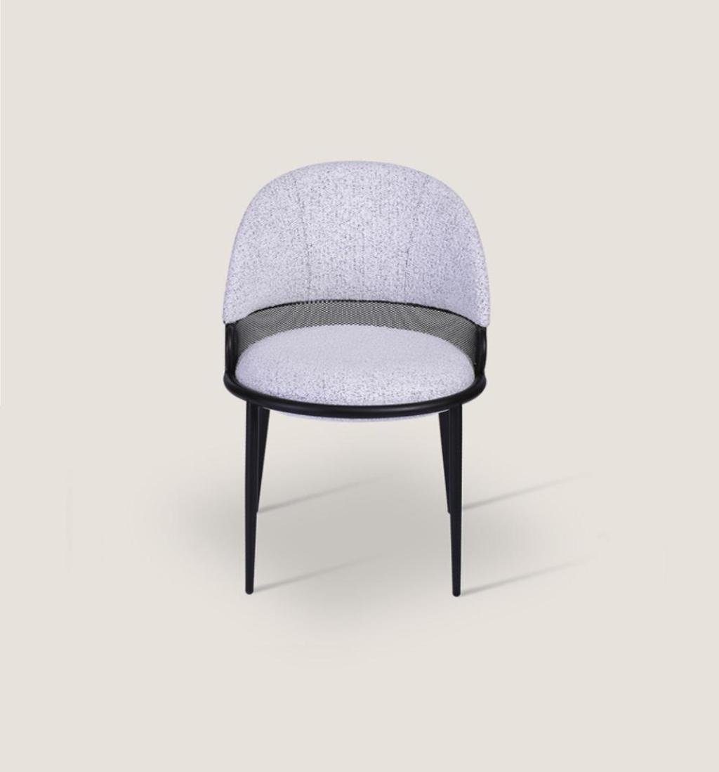 Made Europa Esszimmerstuhl Textil Grauer Stil Stühle Einsitzer Polster St), JVmoebel Luxus in (1 Esszimmerstuhl
