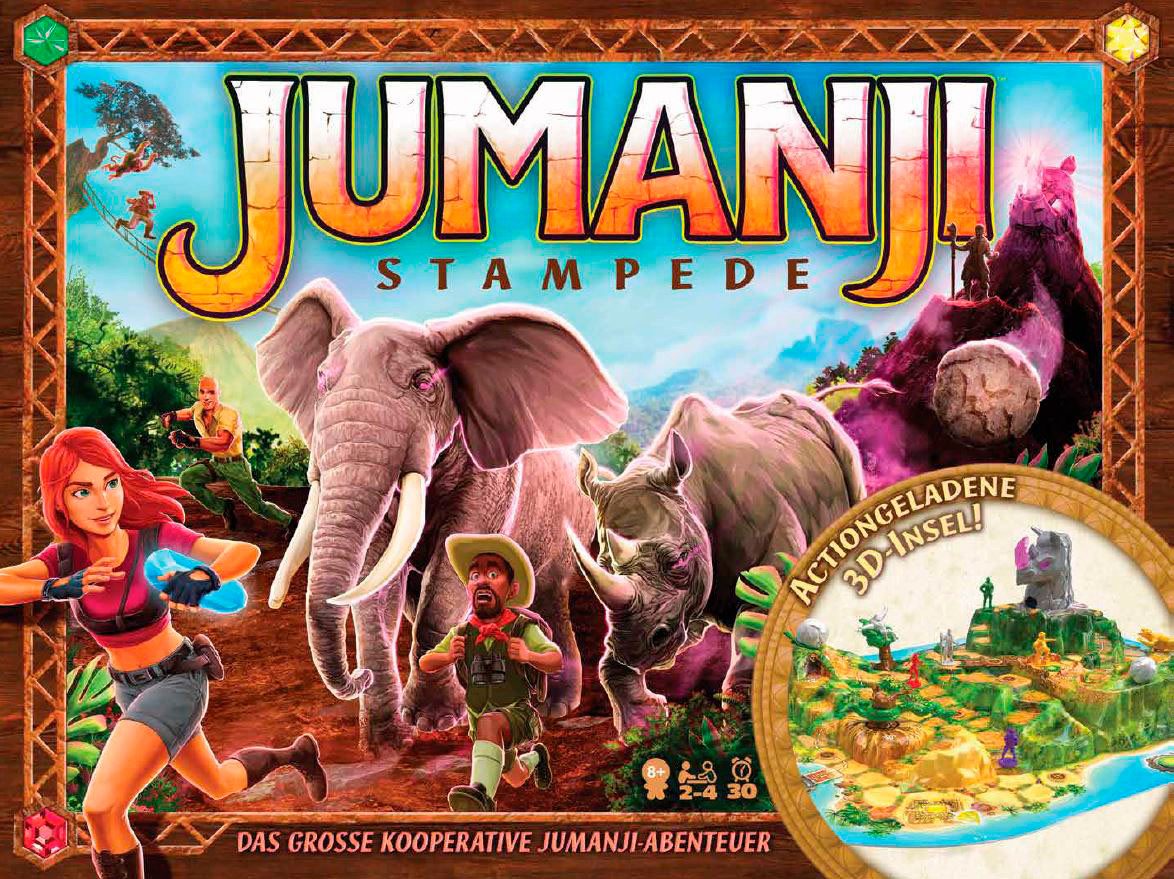 Spin Master Spiel Jumanji Stampede, Familienspiel