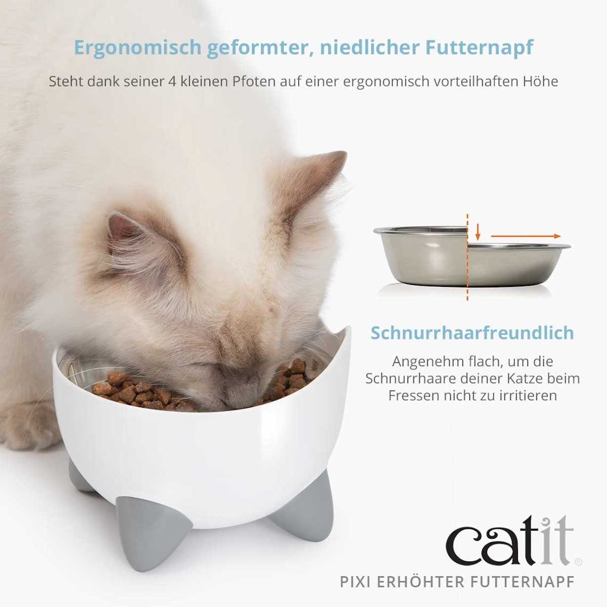 Catit Futternapf Pixi Erhöhter Futternapf weiß