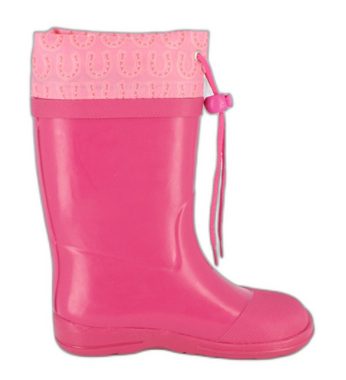 Beck Gummistiefel Unicorn Gummistiefel (wasserdichter, schmaler Einhorn-Stiefel, für trockene Füße bei Regenwetter) herausnehmbare Innensohle, weicher flexiber Naturkautschuk