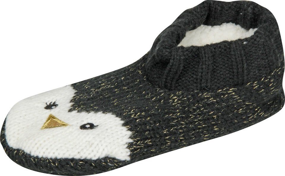 Socken Ballerina Haussocke im Pinguin Design